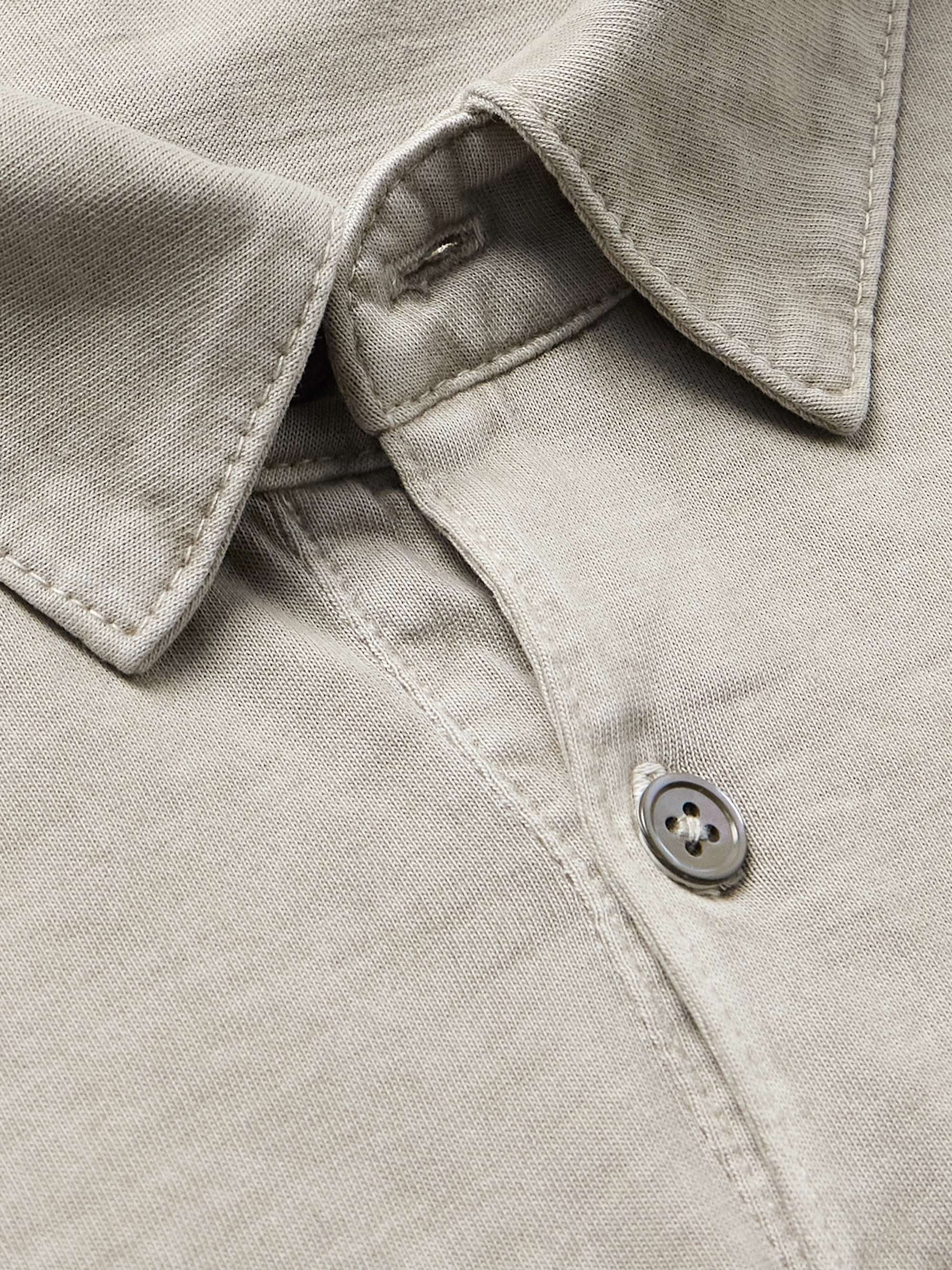 JAMES PERSE Supima Cotton-Jersey Polo Shirt