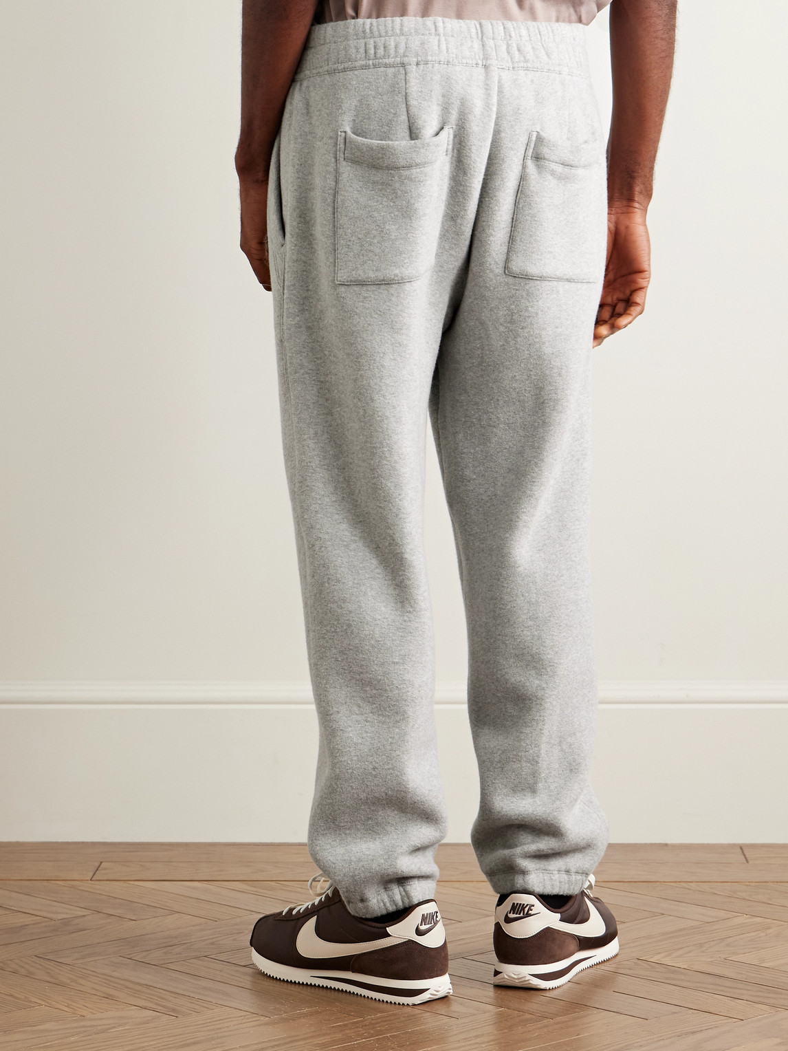 James Perse Cozy Tapered Cotton-blend Jersey Sweatpants In Gray