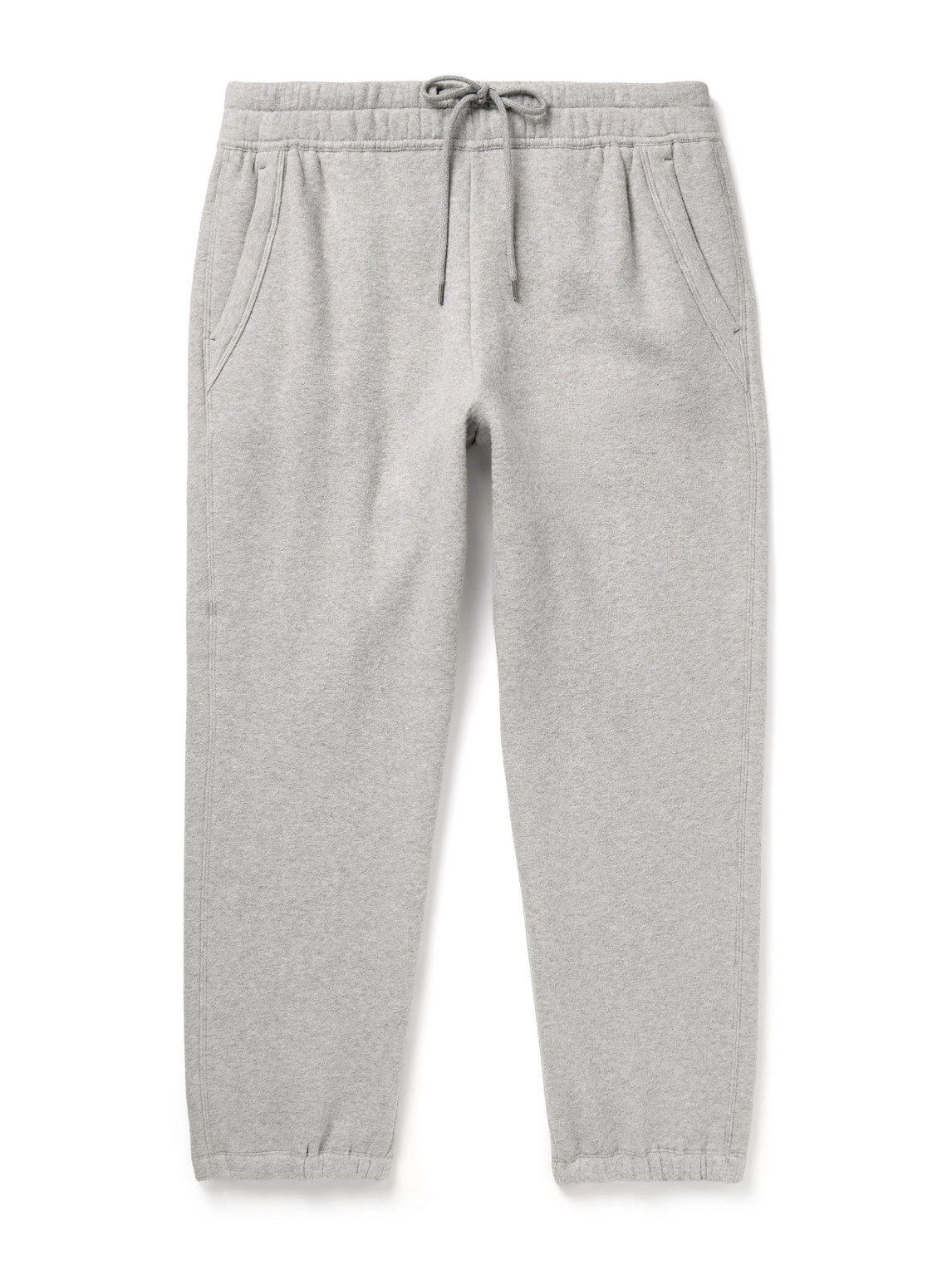 James Perse Cozy Tapered Cotton-blend Jersey Sweatpants In Gray