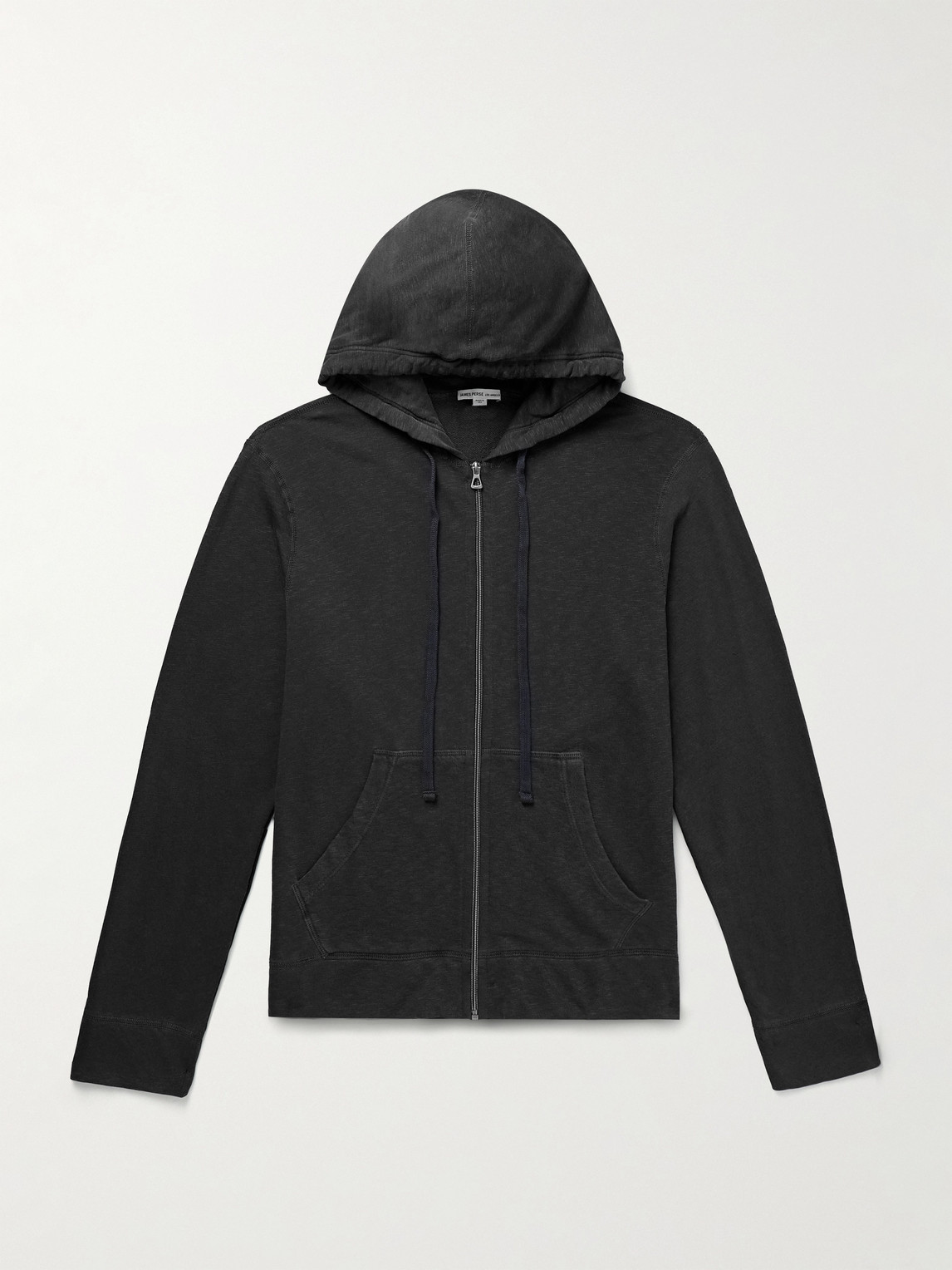 James Perse Garment-Dyed Cotton-Jersey Zip-Up Hoodie - Men