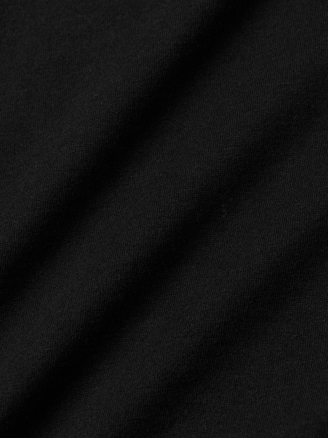James Perse Lotus Cotton-jersey T-shirt In Black