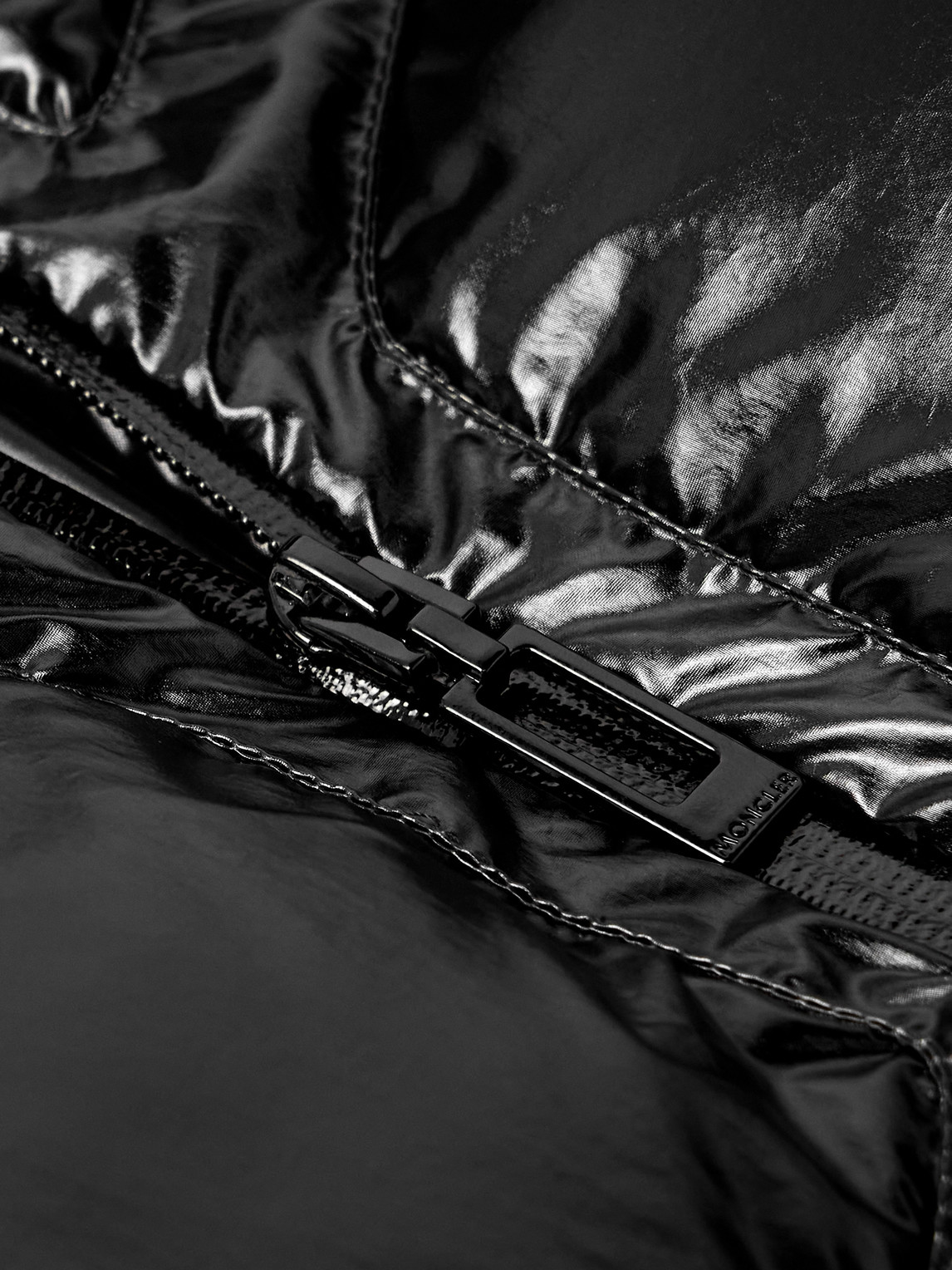 Moncler Genius A$ap Rocky Bahianinha Quilted Glossed-shell Hooded Down Jacket In Black