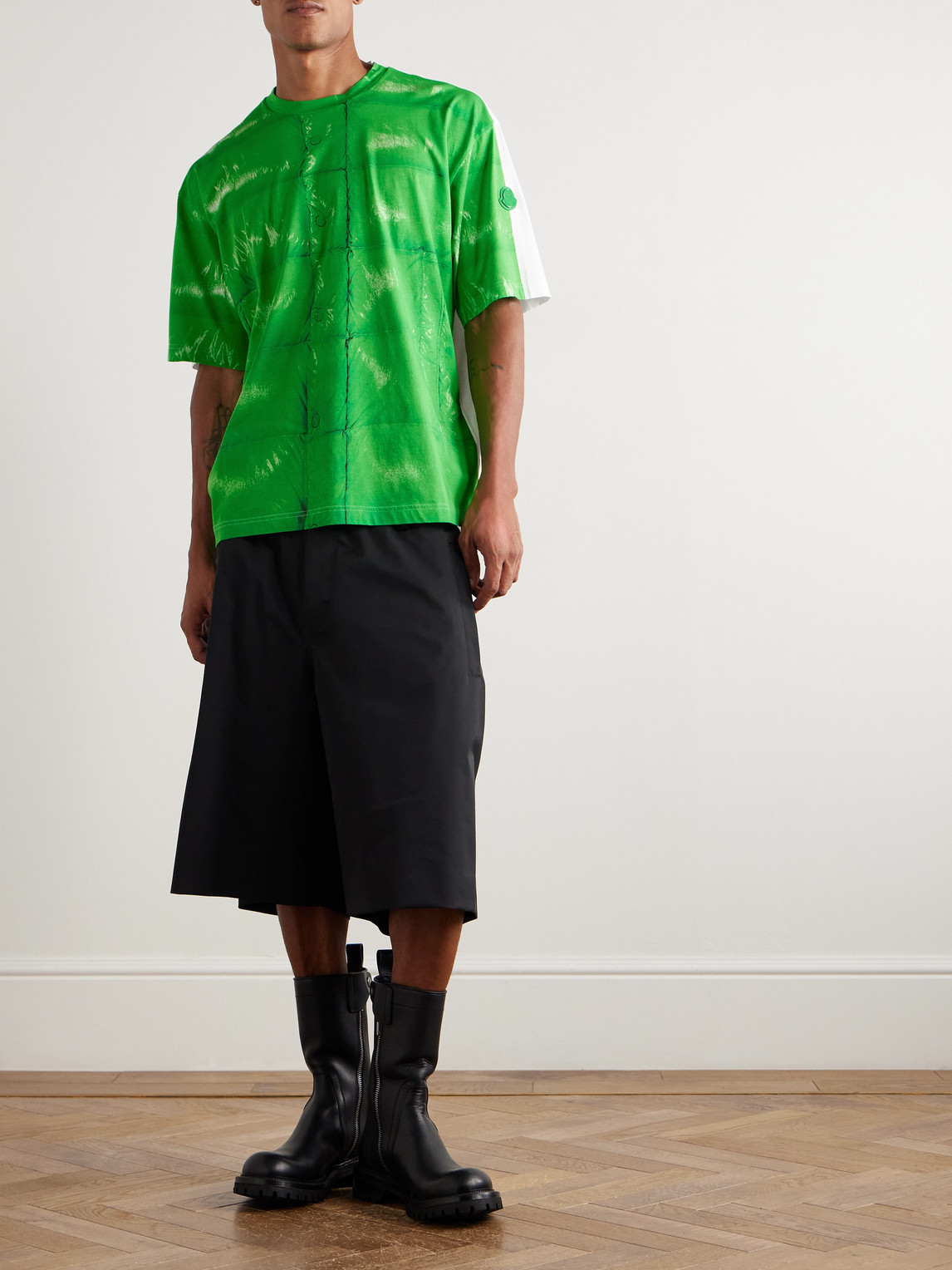 Moncler Genius A$ap Rocky Printed Cotton-jersey T-shirt In Green