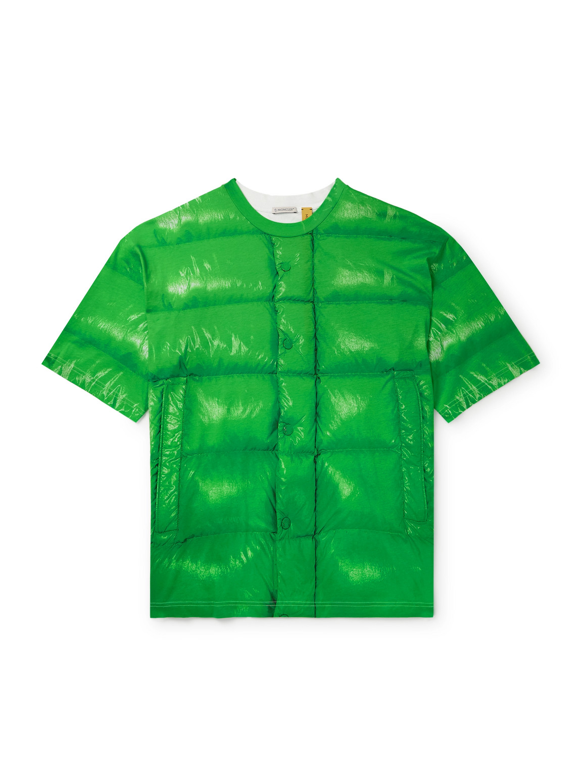 Moncler Genius A$ap Rocky Printed Cotton-jersey T-shirt In Green