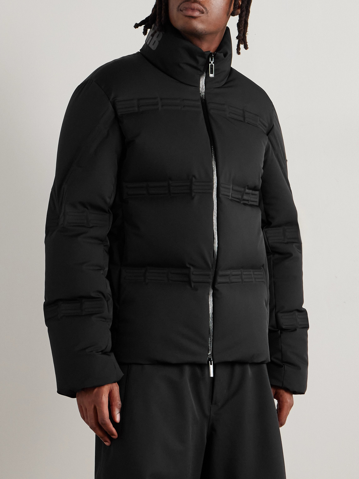 Moncler Genius Asap Rocky Logo-appliquéd Quilted Twill Down Jacket In Black