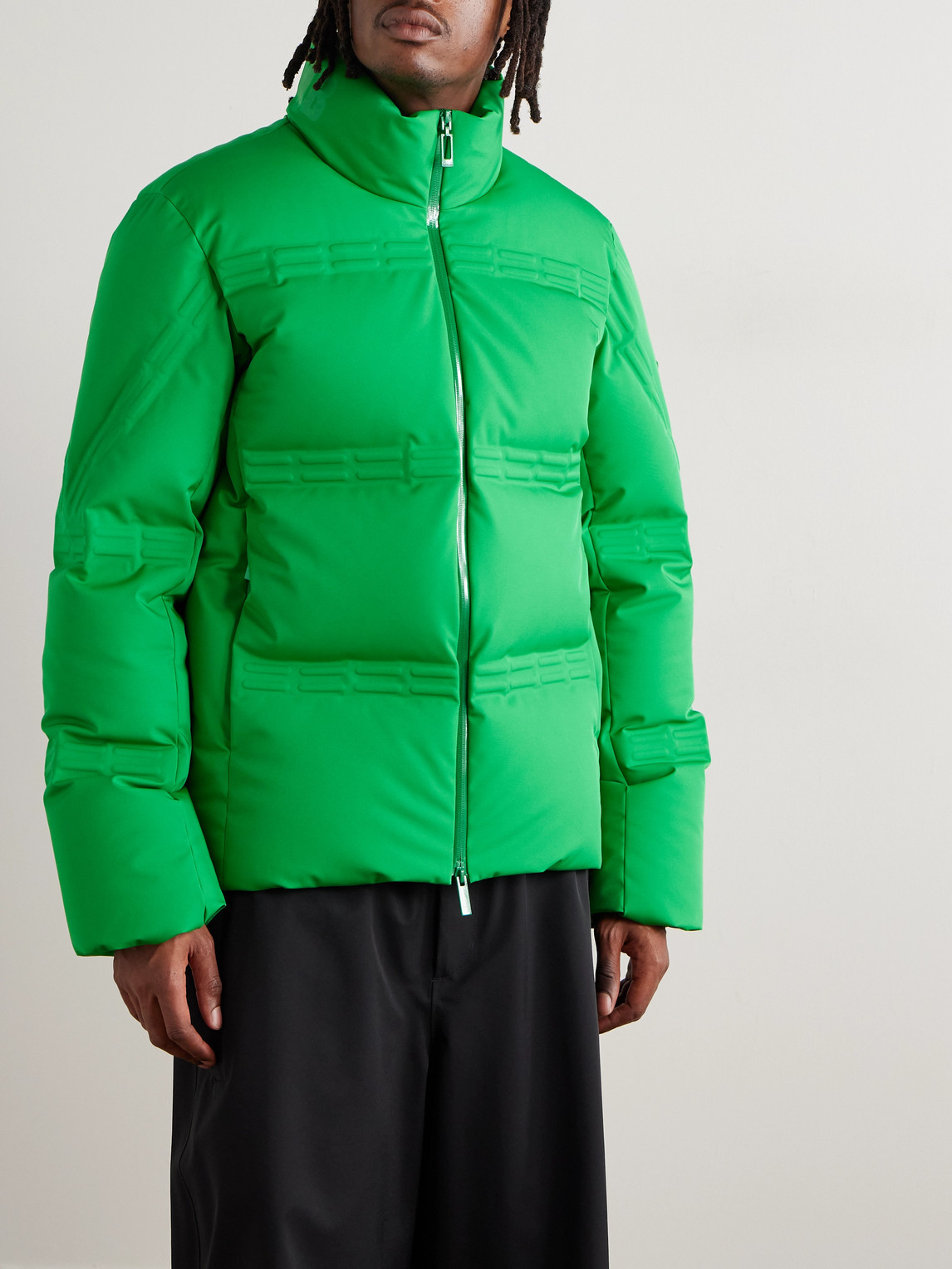 Moncler Genius A$ap Rocky Logo-appliquéd Quilted Twill Down Jacket In Green