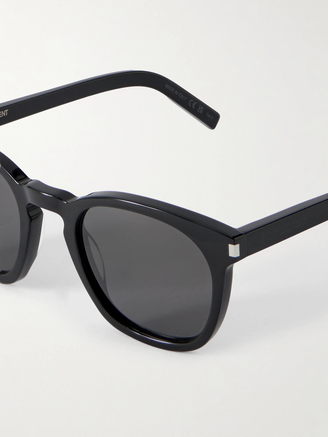 Saint Laurent Sl 28 D-frame Acetate Sunglasses In Black