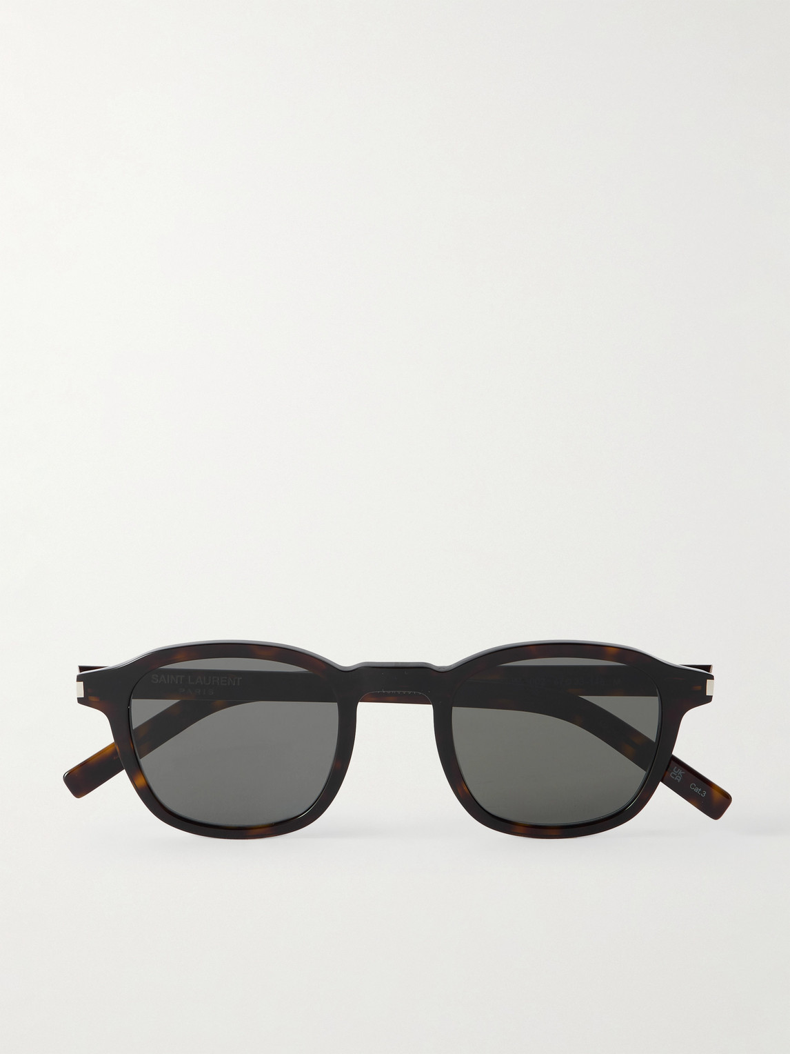Saint Laurent Round-Frame Tortoiseshell Acetate Sunglasses - Men