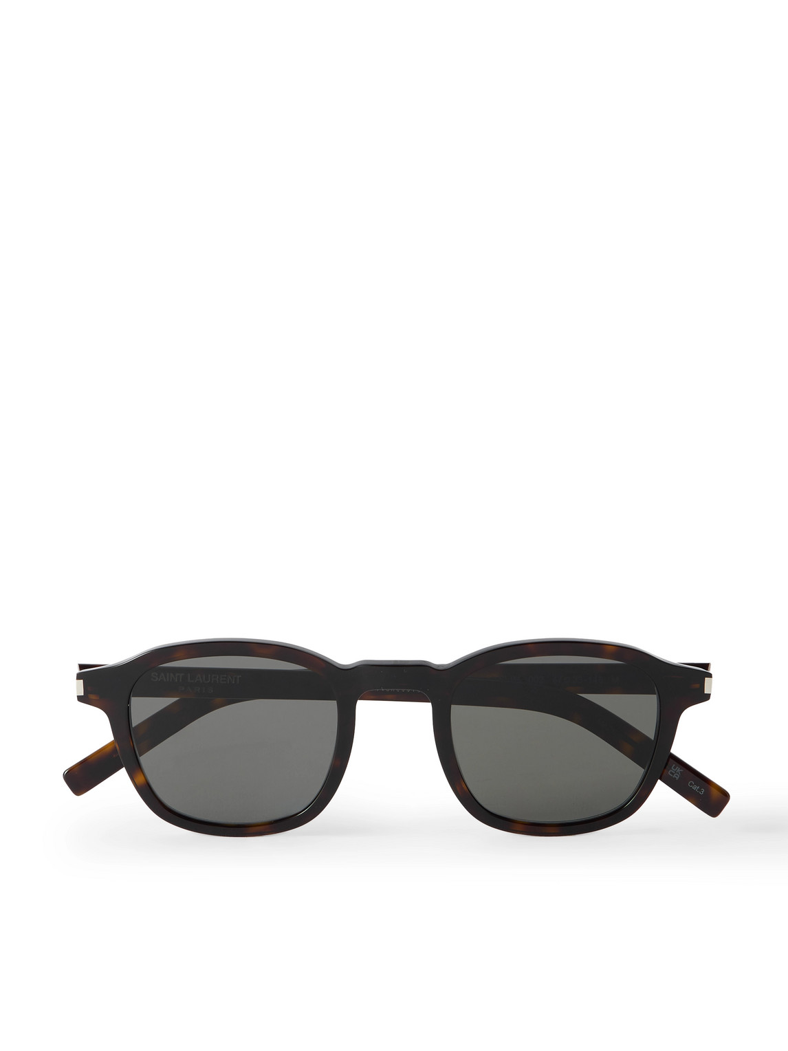 Saint Laurent Round-frame Tortoiseshell Acetate Sunglasses In Brown