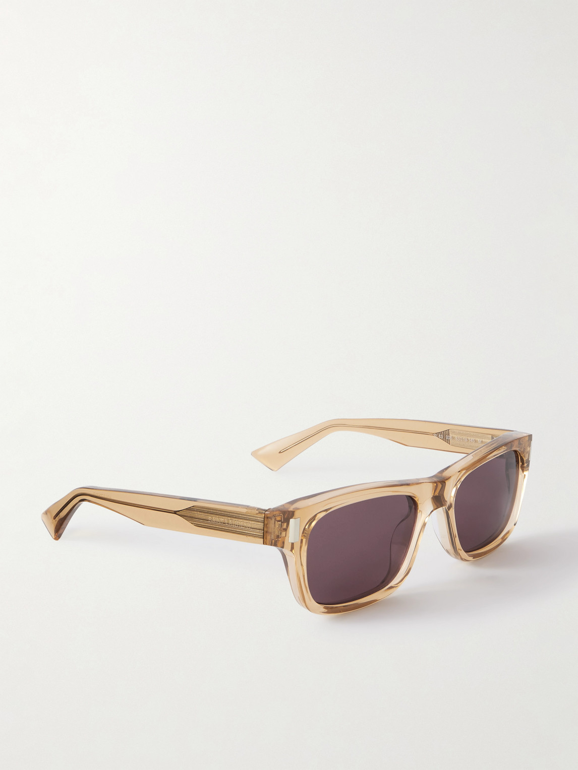 Saint Laurent Square-frame Acetate Sunglasses In Brown