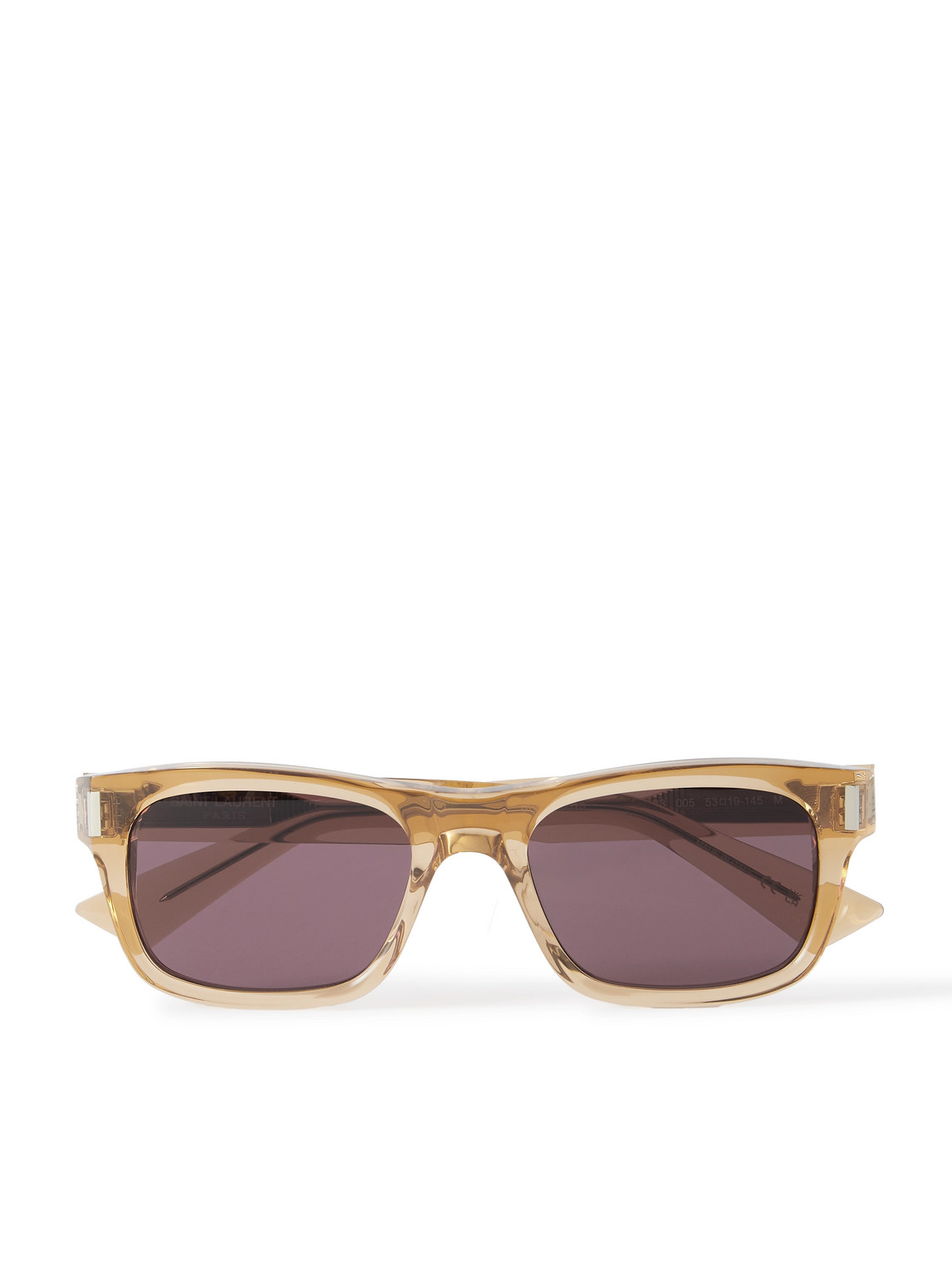 Saint Laurent Square-frame Acetate Sunglasses In Yellow