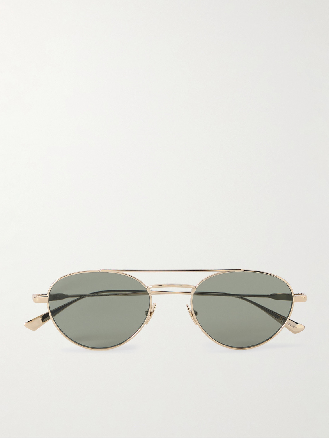 Saint Laurent Aviator-Style Gold-Tone Sunglasses - Men