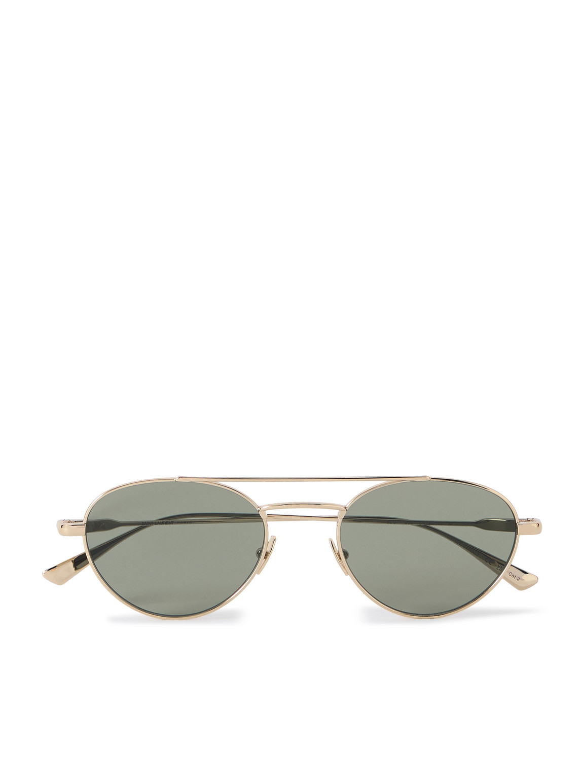 Saint Laurent Aviator-style Gold-tone Sunglasses