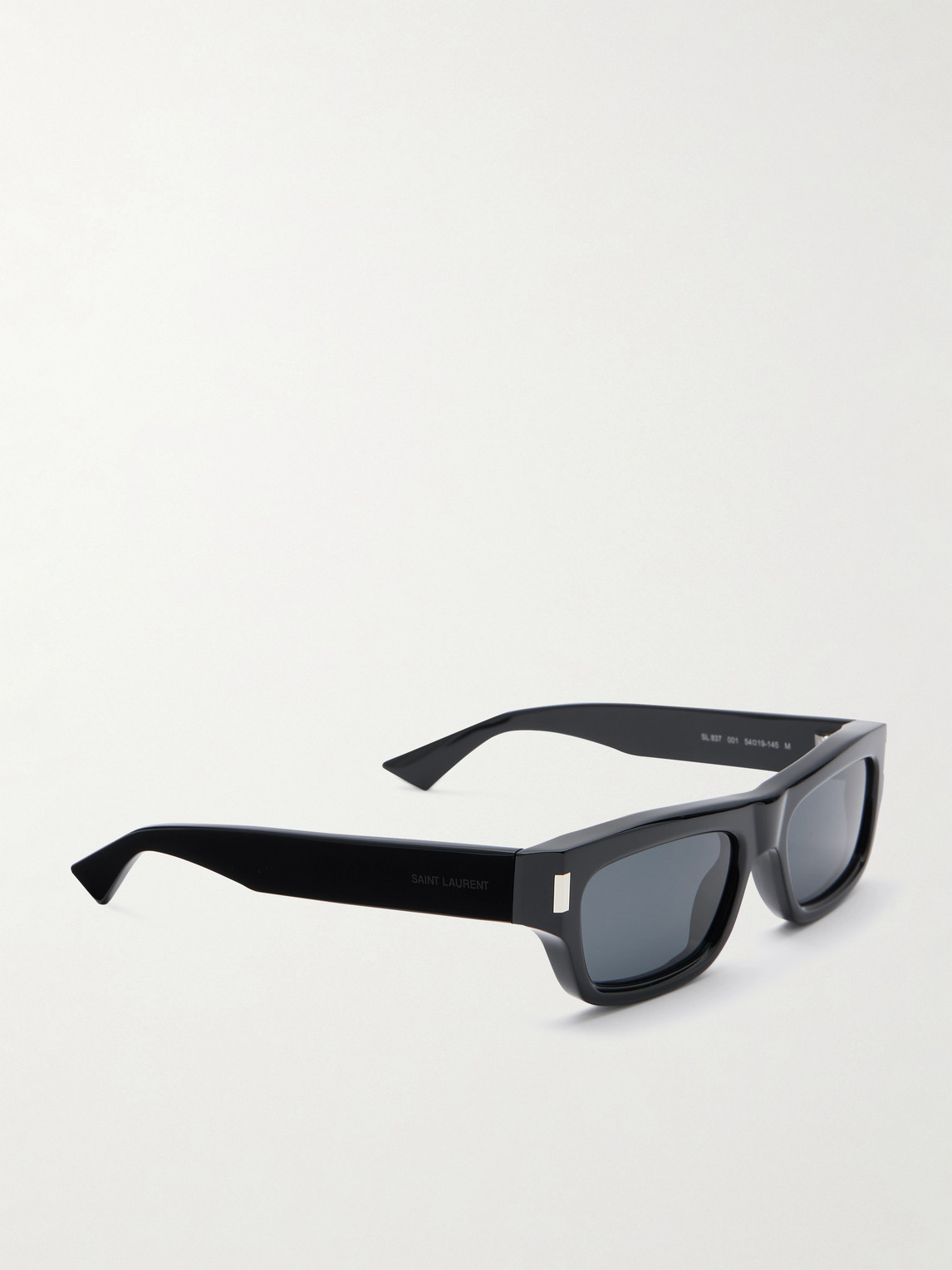Saint Laurent Rectangular-frame Acetate Sunglasses In Black
