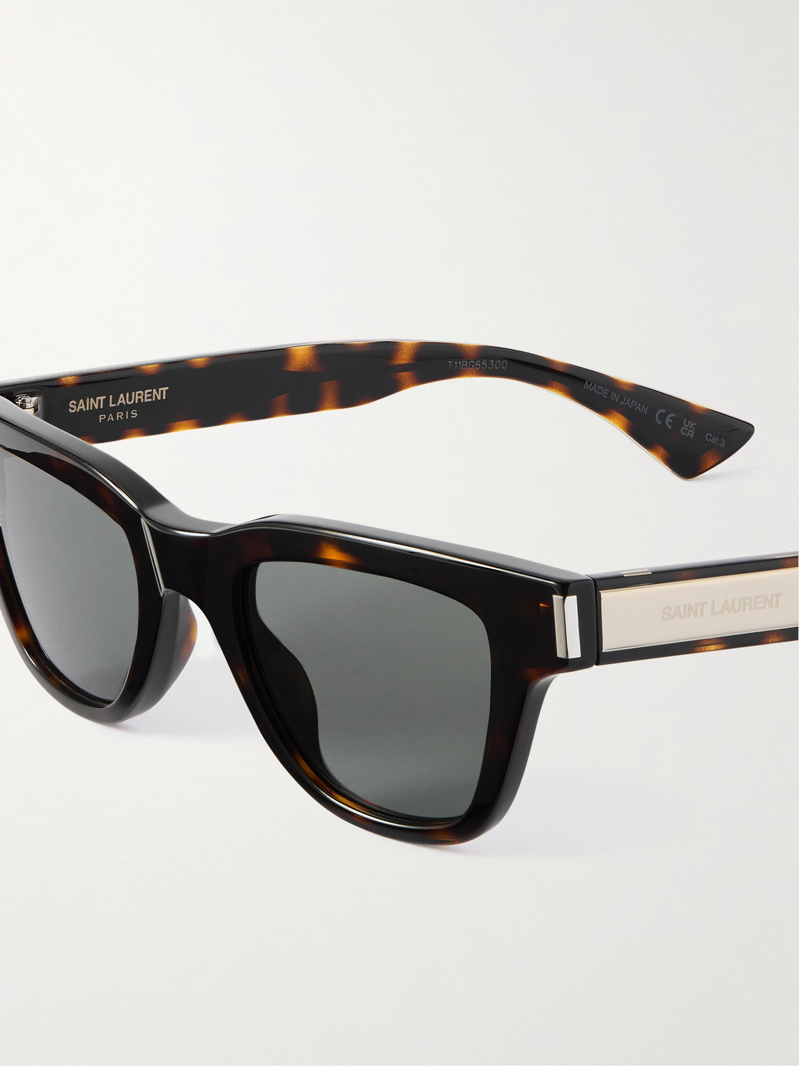 Saint Laurent Jacques D-frame Tortoiseshell Acetate Sunglasses In Brown