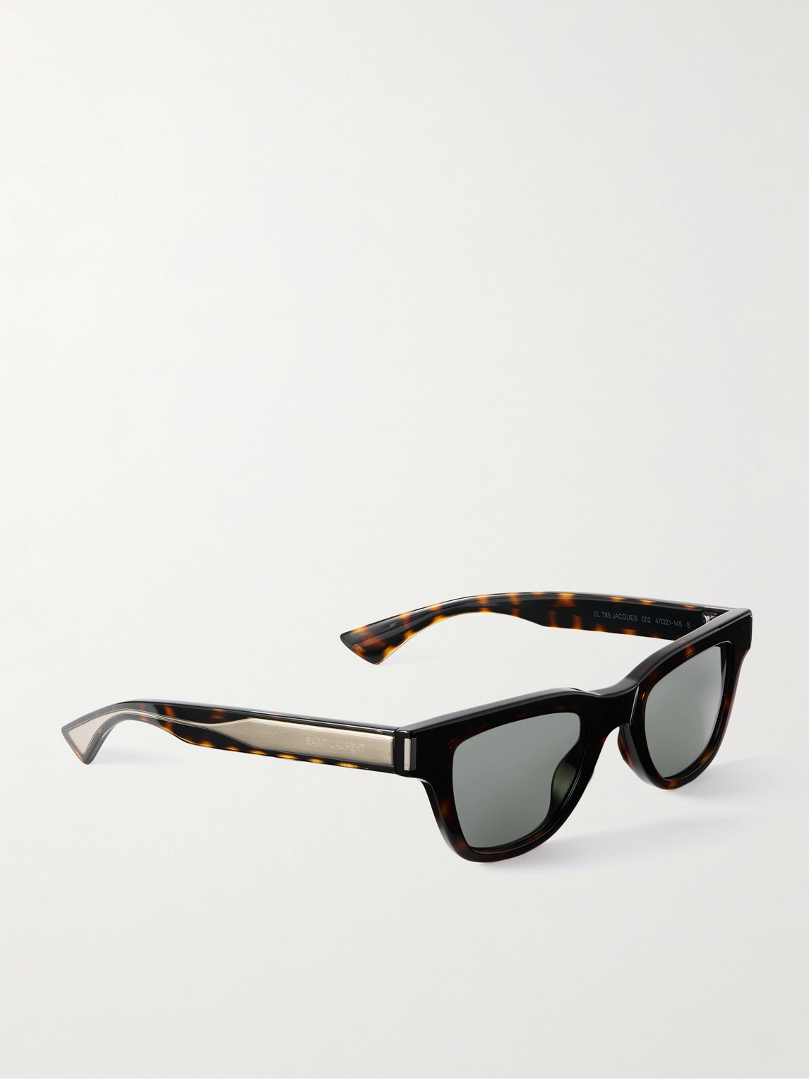 Saint Laurent Jacques D-frame Tortoiseshell Acetate Sunglasses In Brown