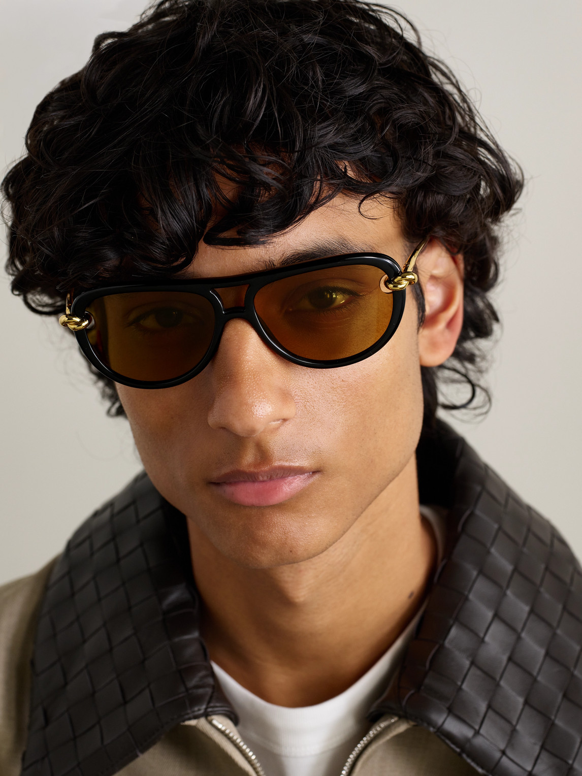 Aviator-Style Acetate Sunglasses — 2