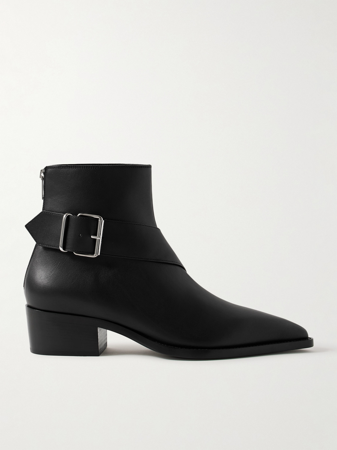 McQueen Buckled Leather Boots - Men