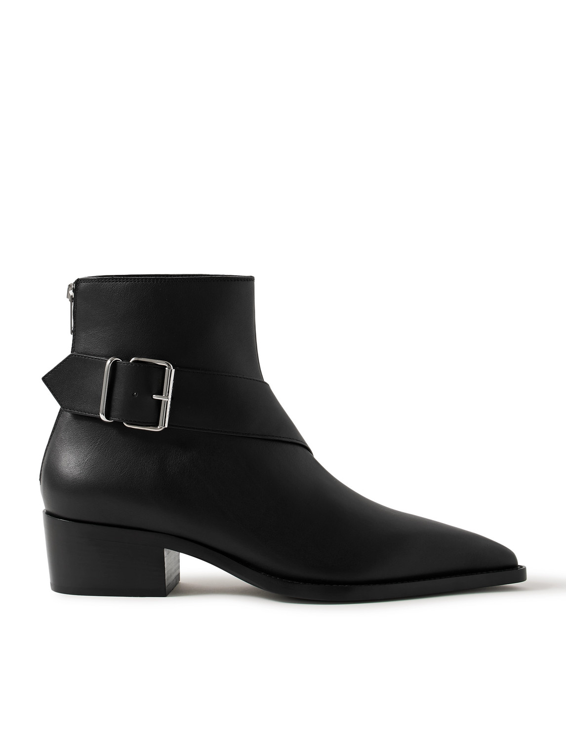 Alexander Mcqueen Ankle Boots With Block Heel And Buckle In Black