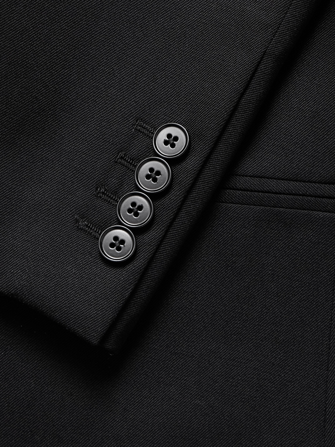 Alexander Mcqueen Double-breasted Asymmetric Wool-gabardine Blazer In Black