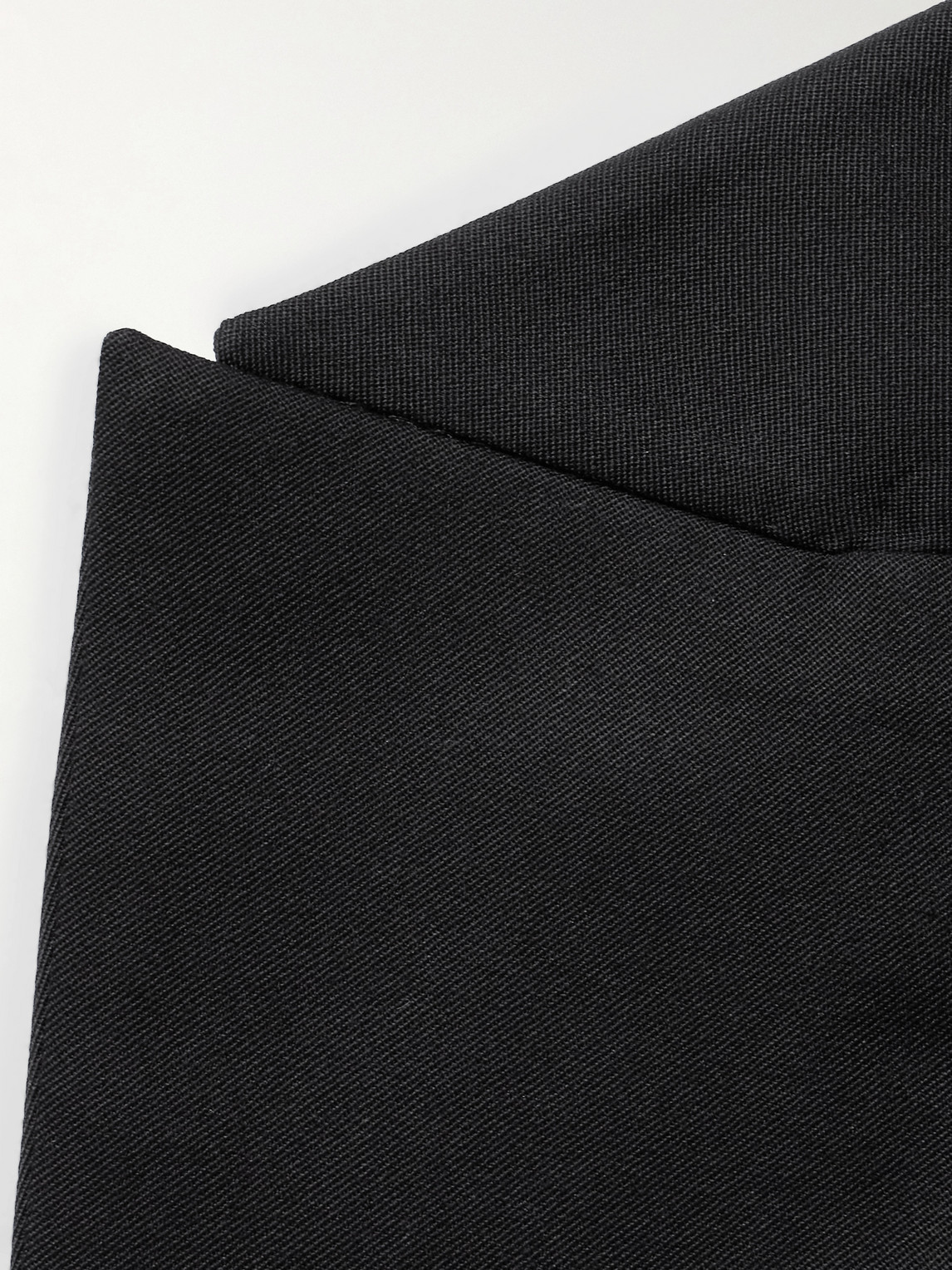 Alexander Mcqueen Double-breasted Asymmetric Wool-gabardine Blazer In Black