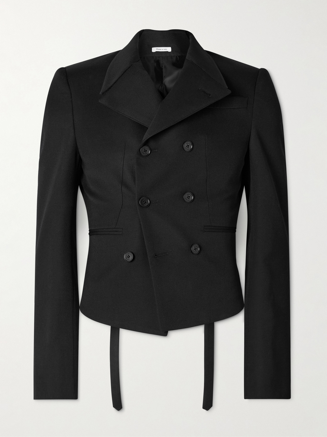 McQueen Double-Breasted Asymmetric Wool-Gabardine Blazer - Men