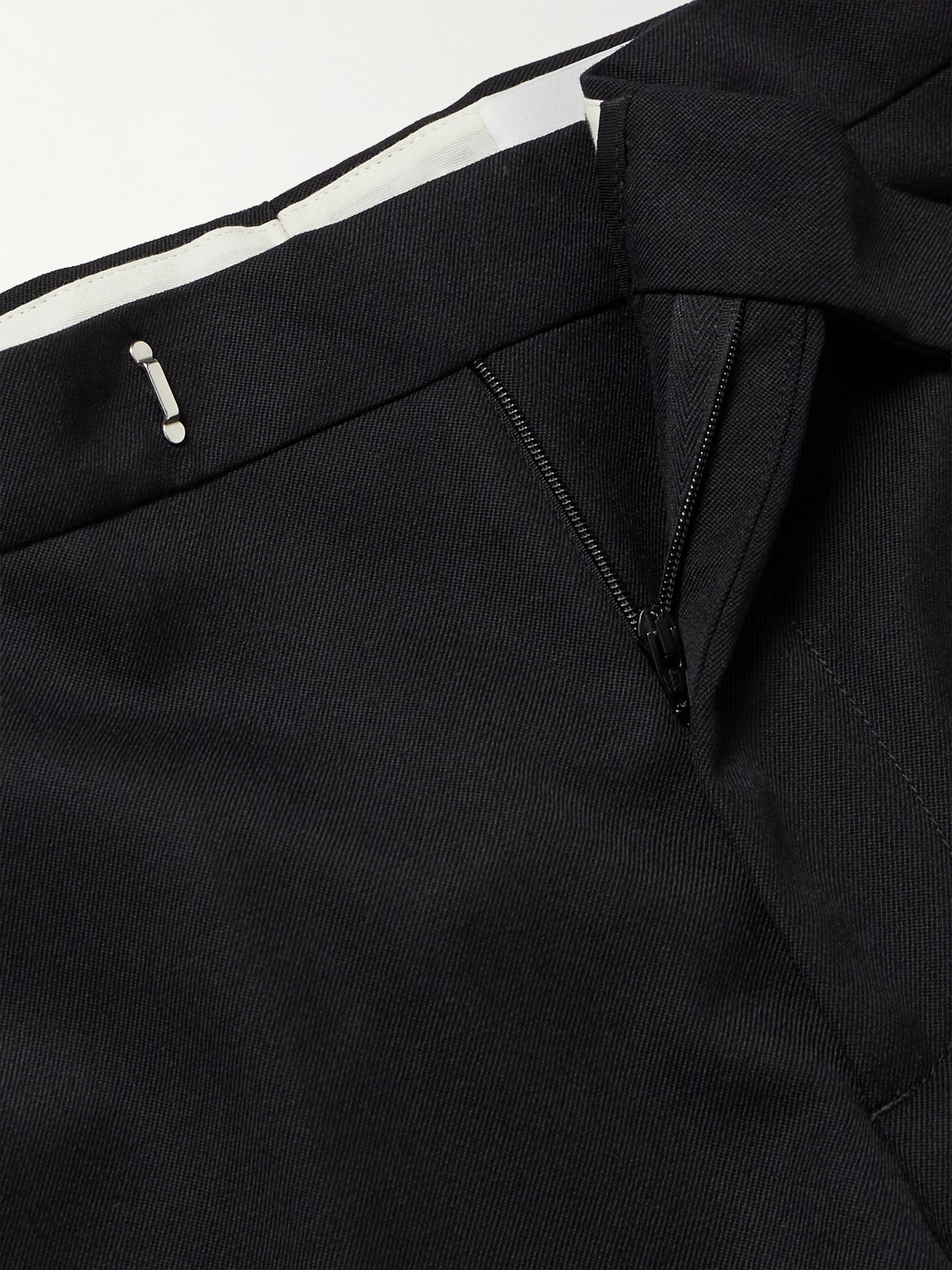 Alexander Mcqueen Straight-leg Wool-twill Trousers In Black