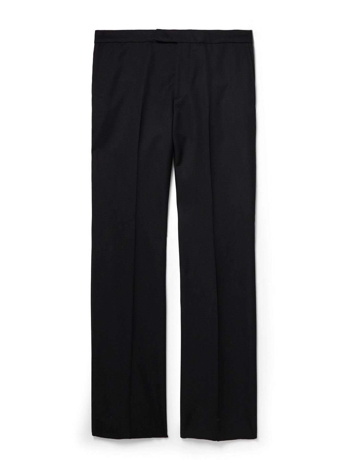 Alexander Mcqueen Straight-leg Wool-twill Trousers In Black