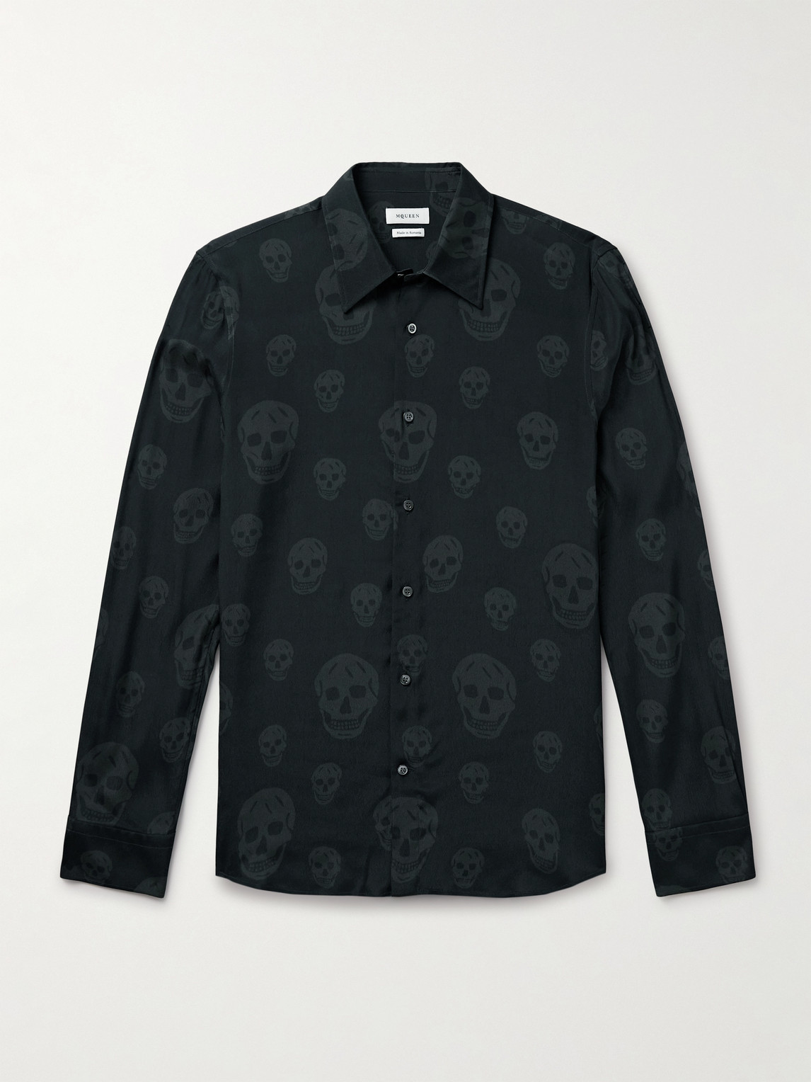 McQueen Slim-Fit Printed Voile Shirt UK/US 15