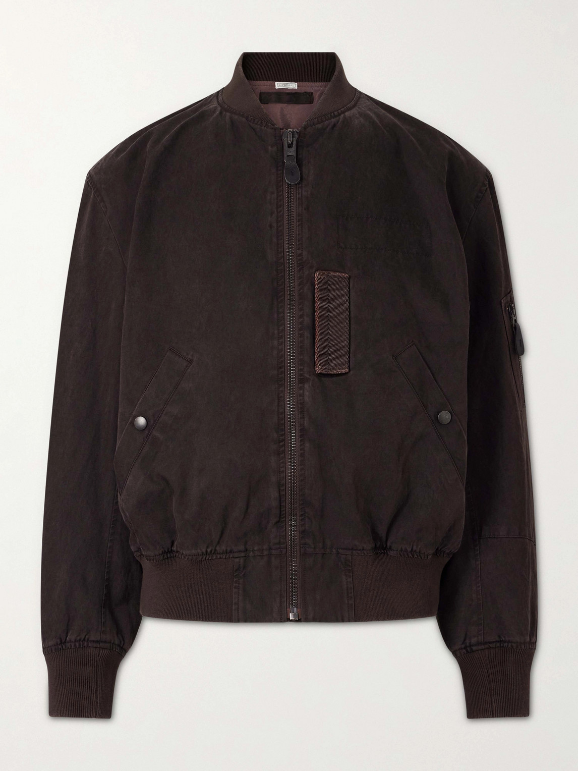 A.PRESSE B-15C Cotton and Silk-Blend Bomber Jacket - Men