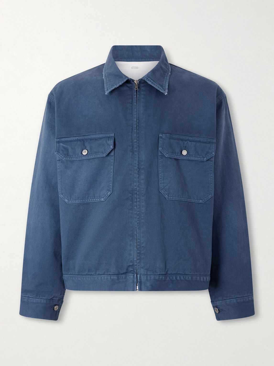 A.presse Cotton-twill Jacket In Blue
