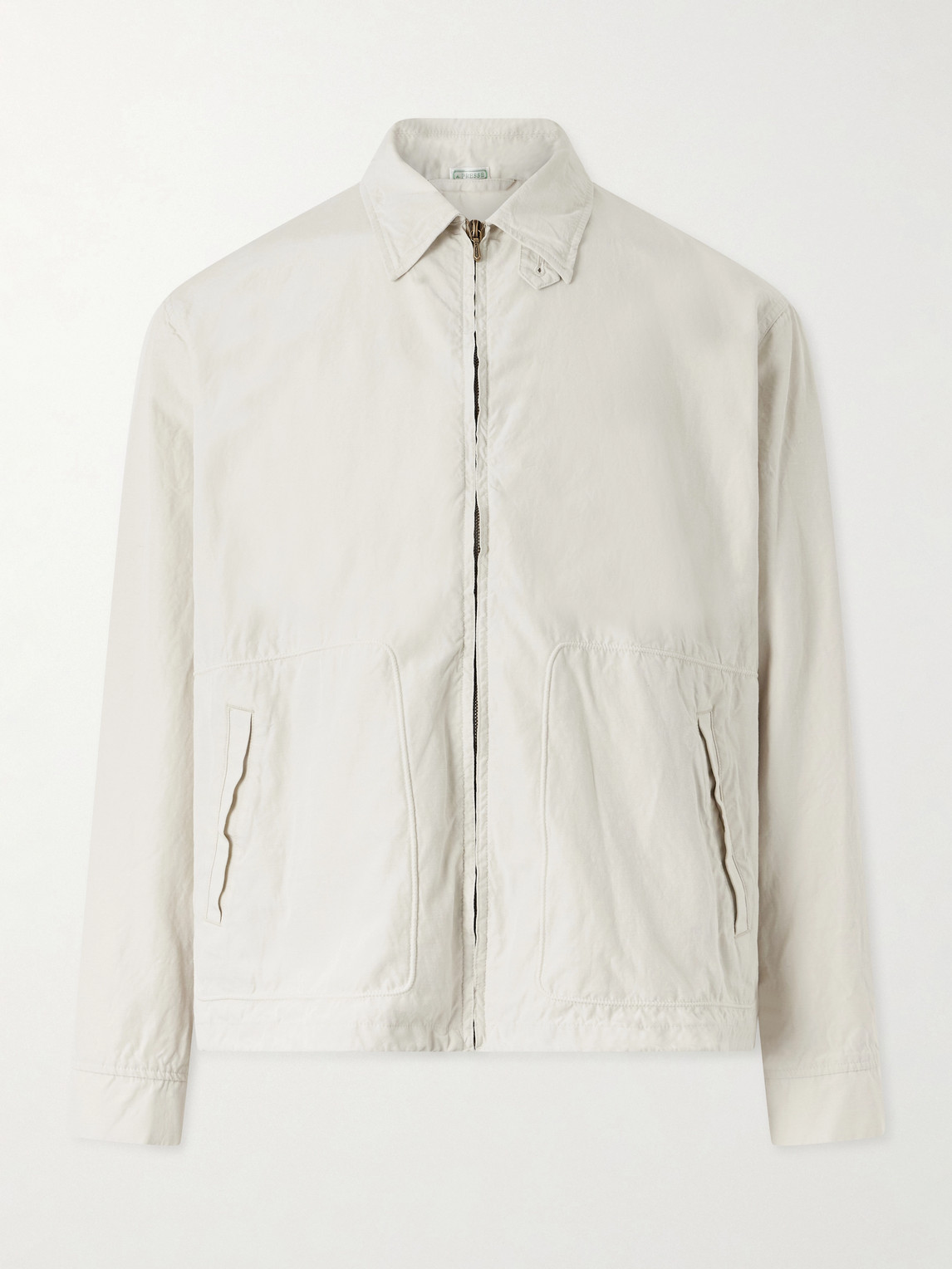 A.PRESSE Silk and Cotton-Blend Gabardine Coach Jacket - Men