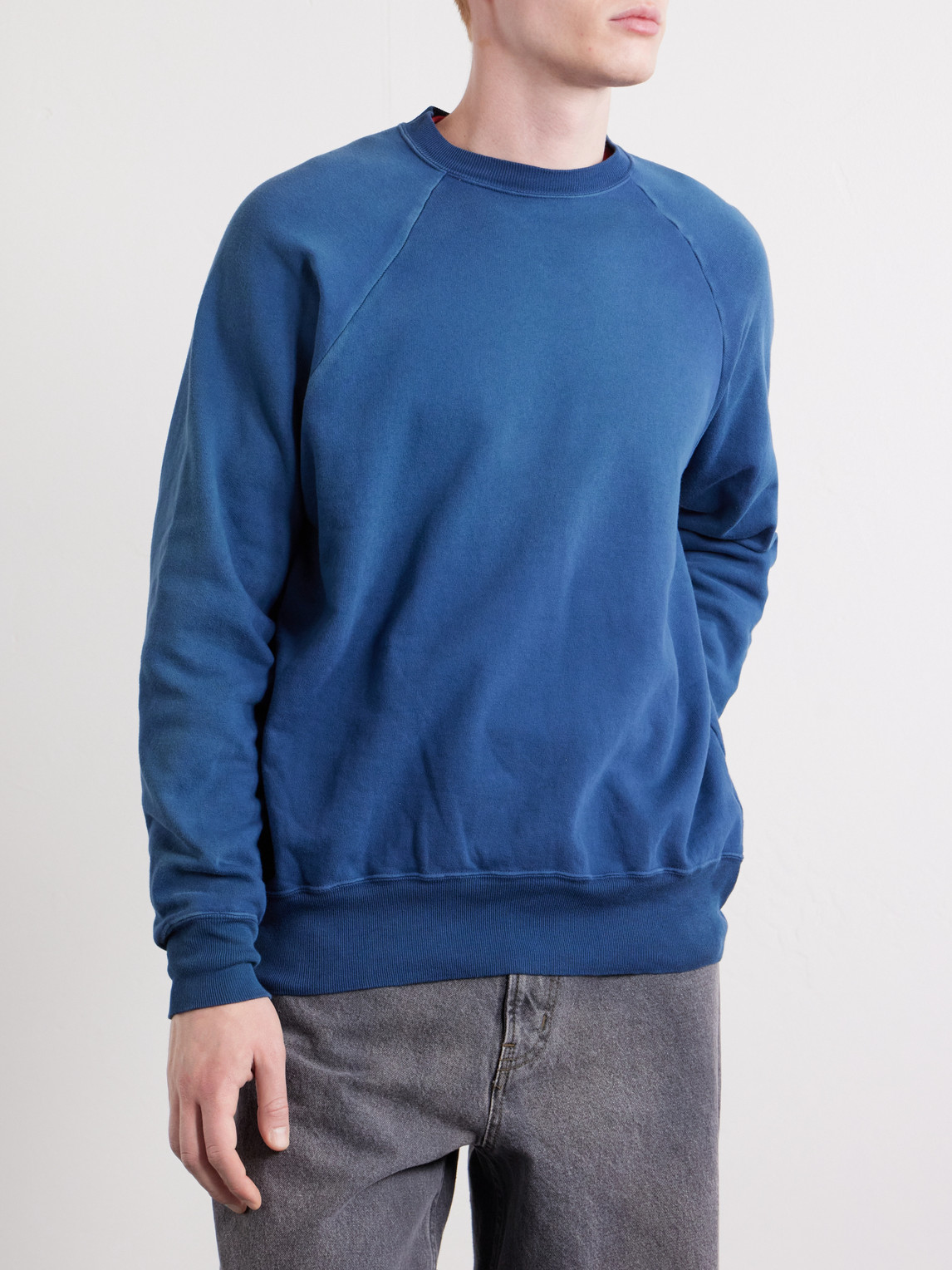  A.presse - Cotton-jersey Sweatshirt - Men - Blue - 4 