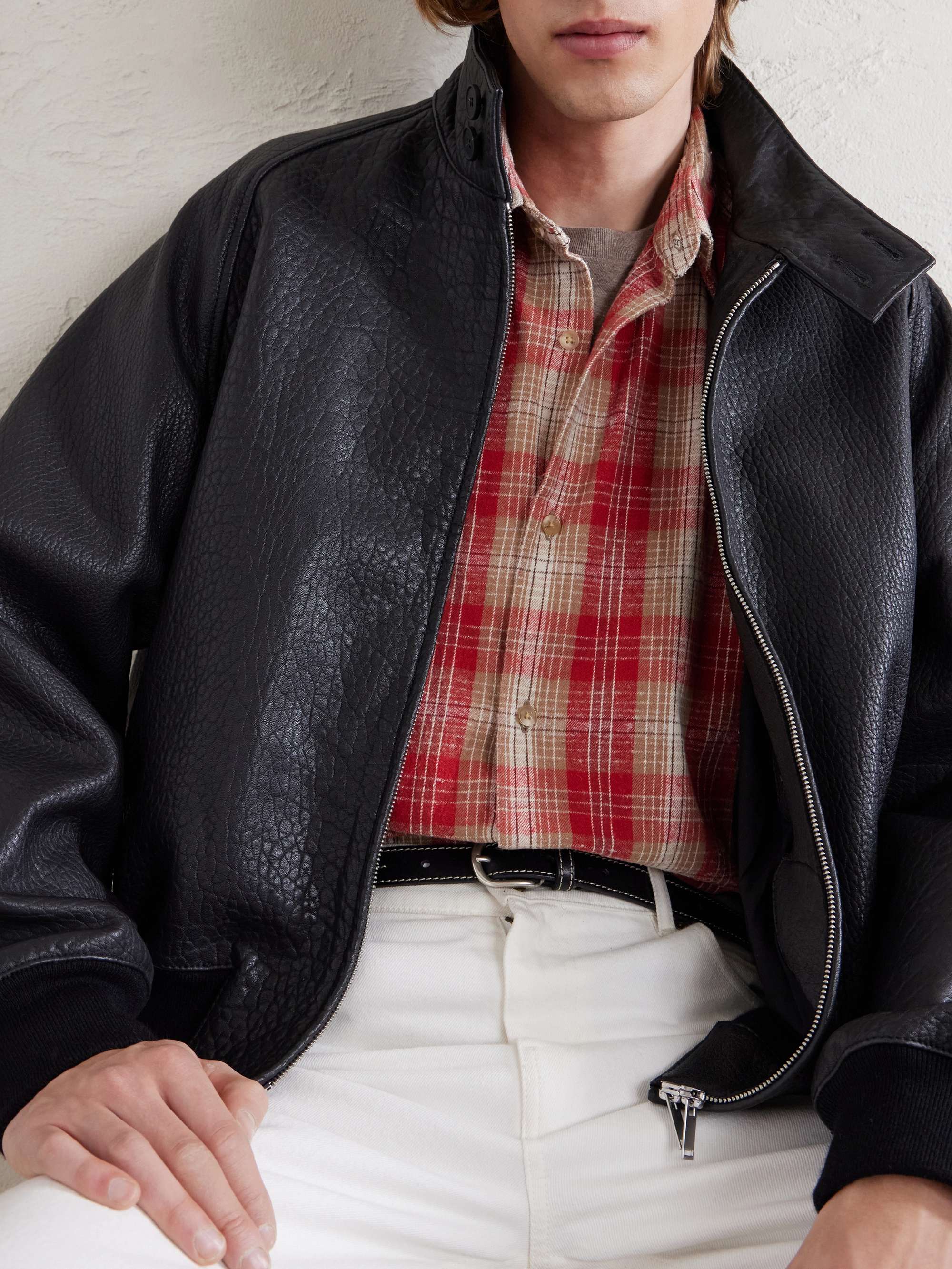 A.PRESSE Checked Cotton and Silk-Blend Twill Shirt for Men | MR PORTER