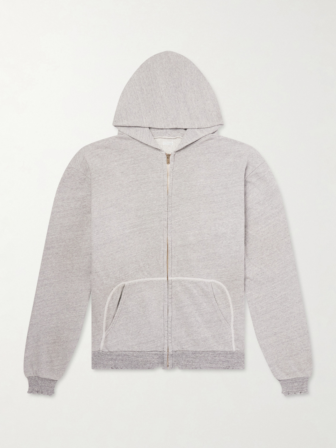 A.PRESSE Cotton-Jersey Zip-Up Hoodie - Men