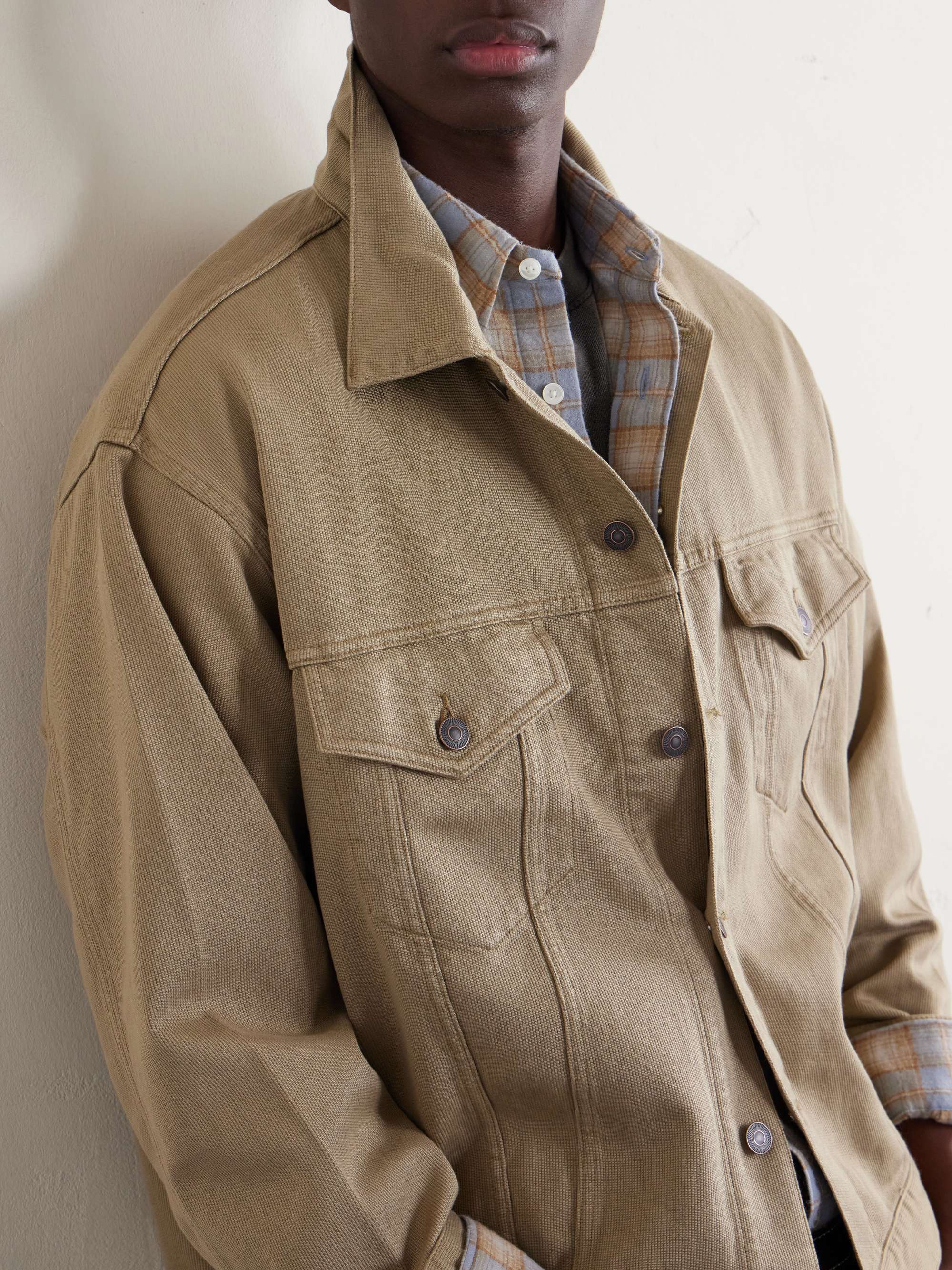 A.PRESSE Silk and Cotton-Blend Piqué Jacket for Men | MR PORTER