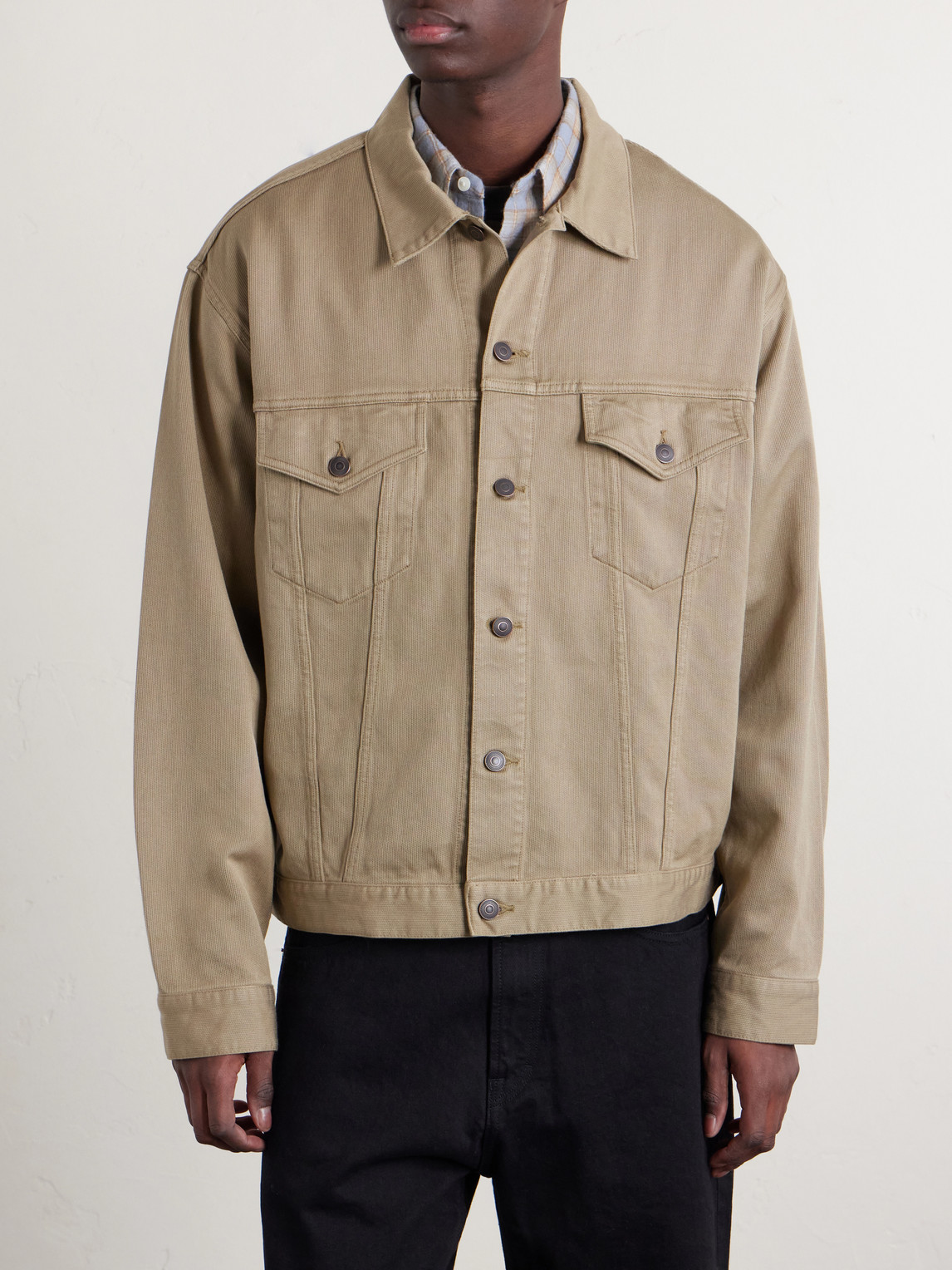  A.presse - Silk And Cotton-blend Piqué Jacket - Men - Neutrals - It 46 