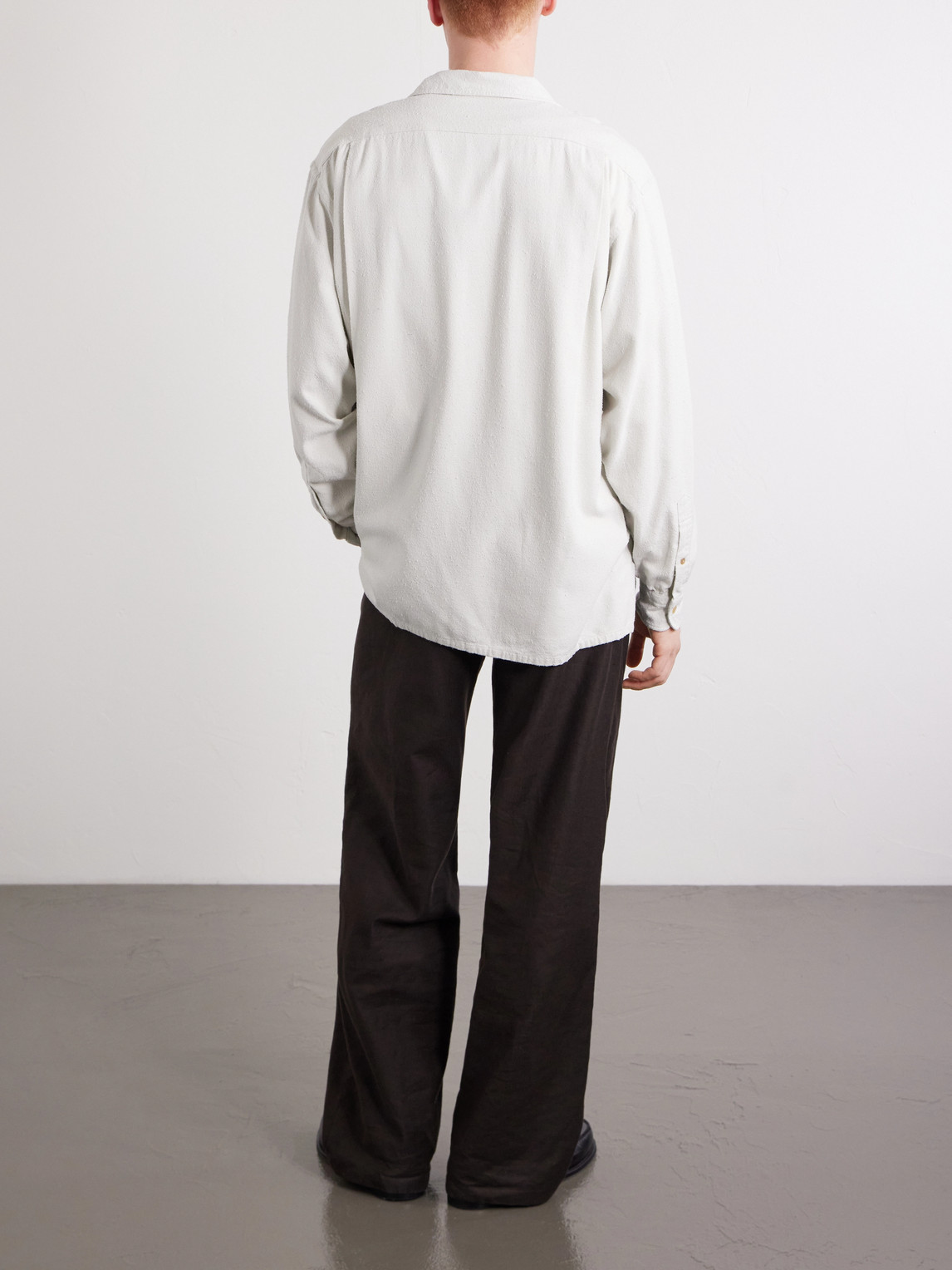  A.presse - Camp-collar Silk Shirt - Men - Neutrals - 1 
