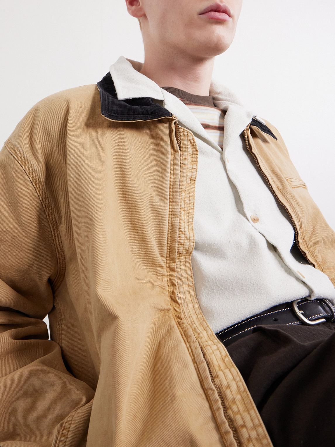 Camp-Collar Silk Shirt