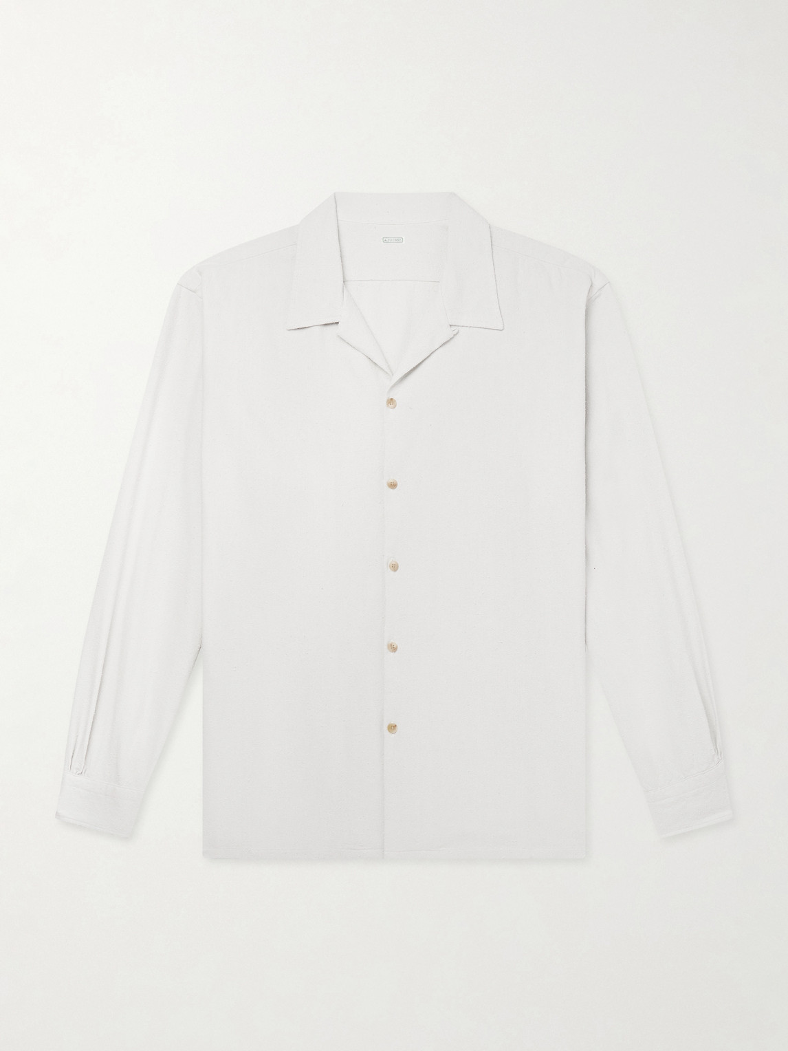 A.PRESSE Camp-Collar Silk Shirt - Men