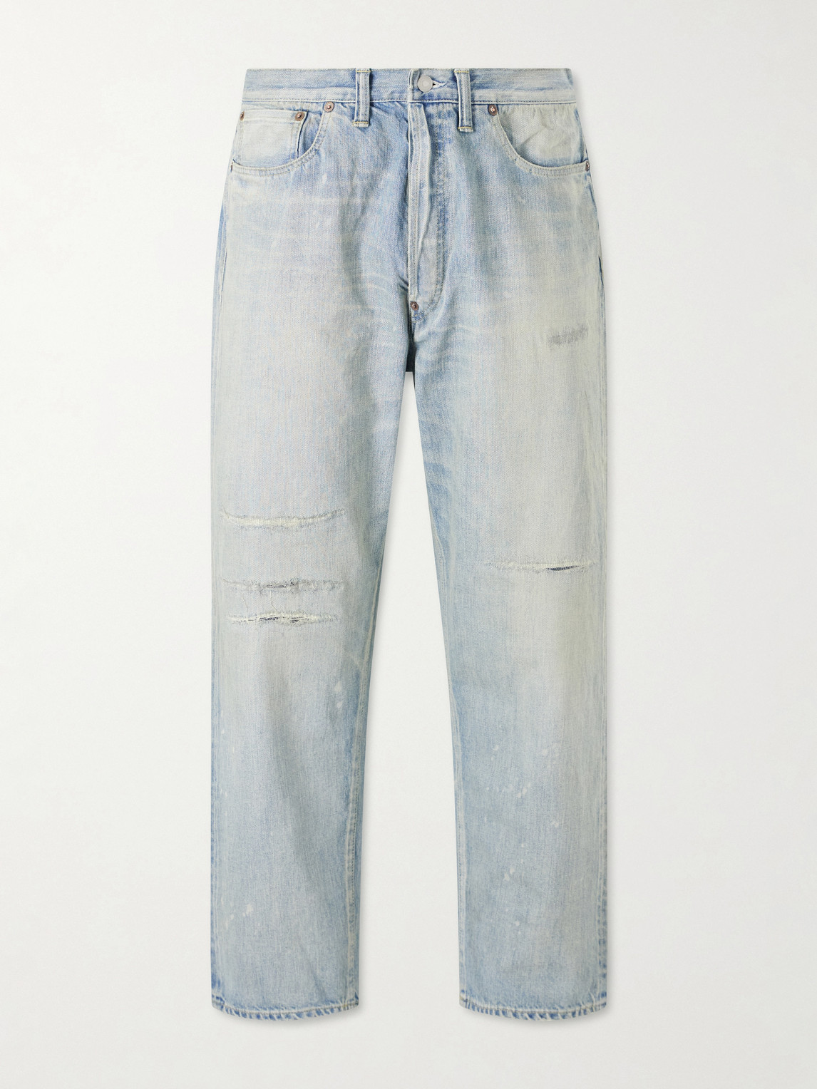 A.PRESSE No.37 Wide-Leg Distressed Jeans UK/US 30
