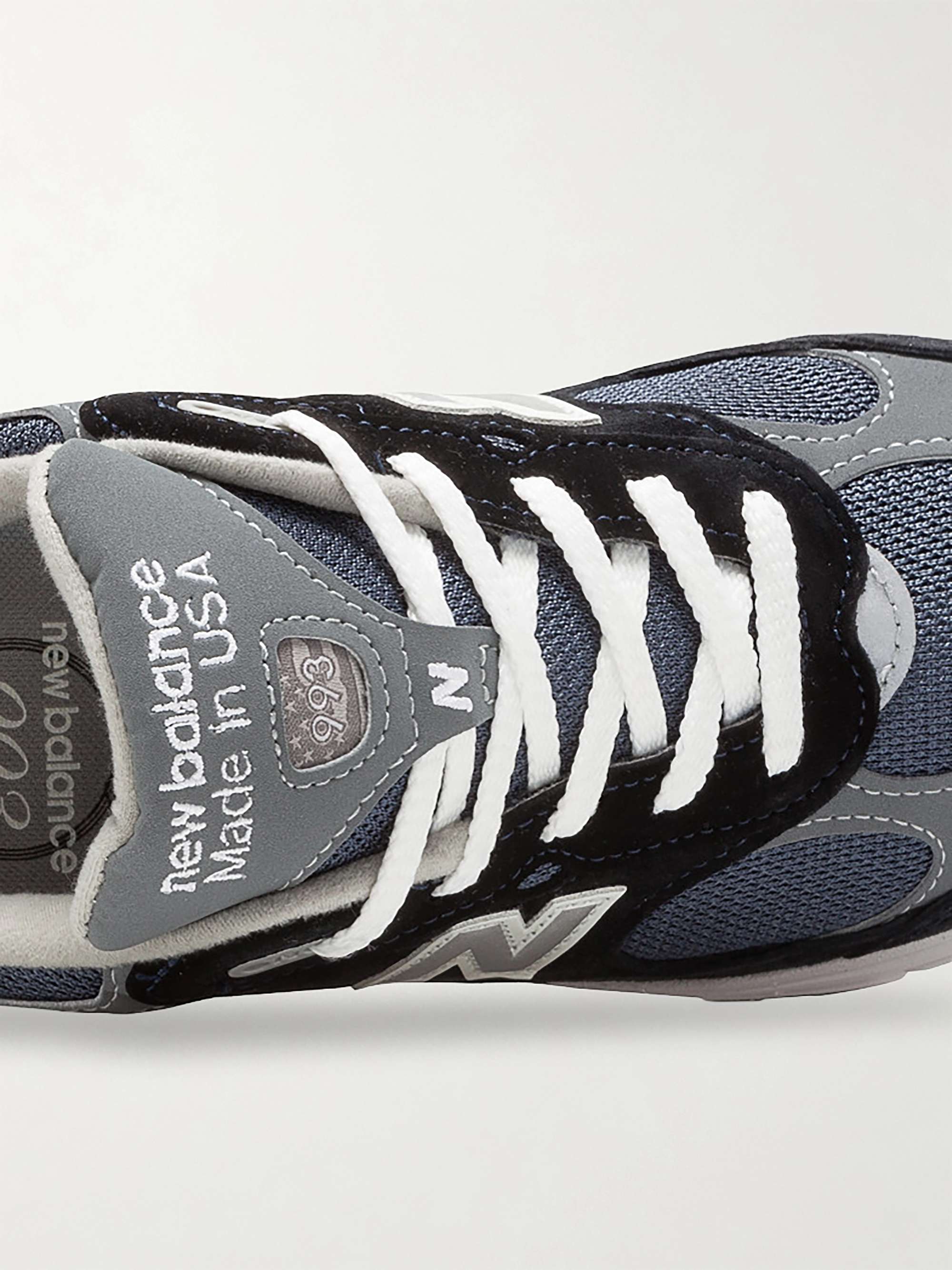 NEW BALANCE 993 Suede and Mesh Sneakers for Men | MR PORTER