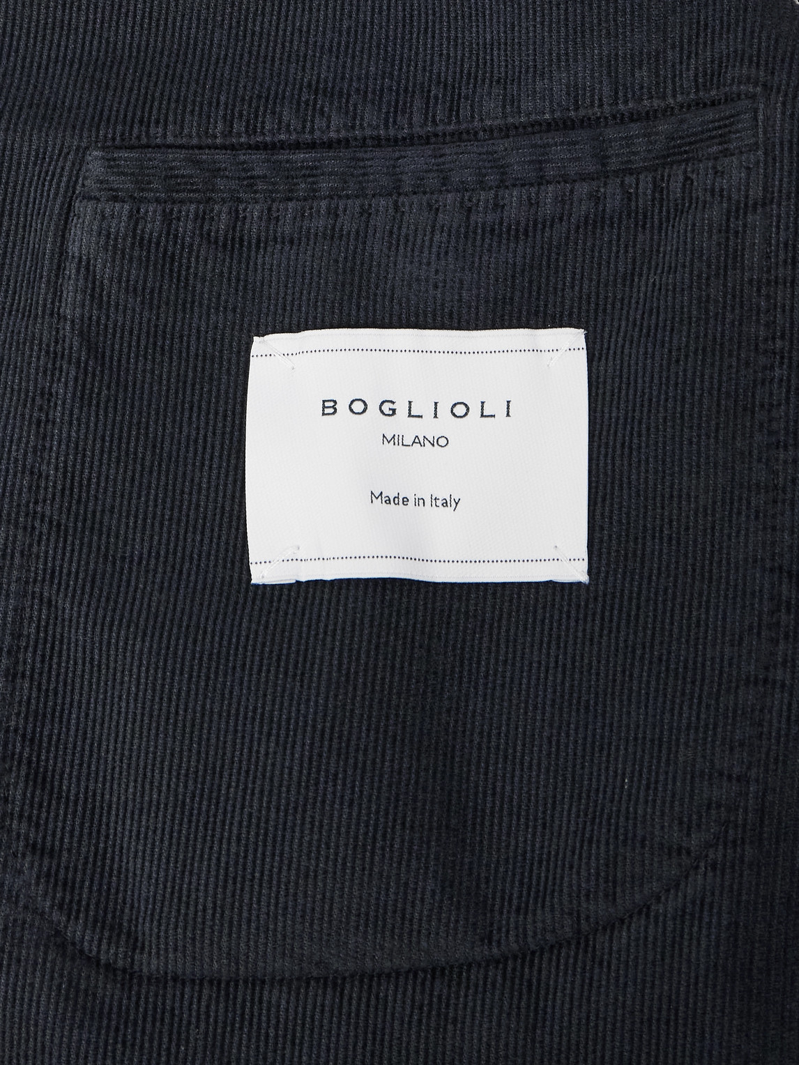 Boglioli Stretch-cotton And Modal-blend Corduroy Suit Jacket In Blue