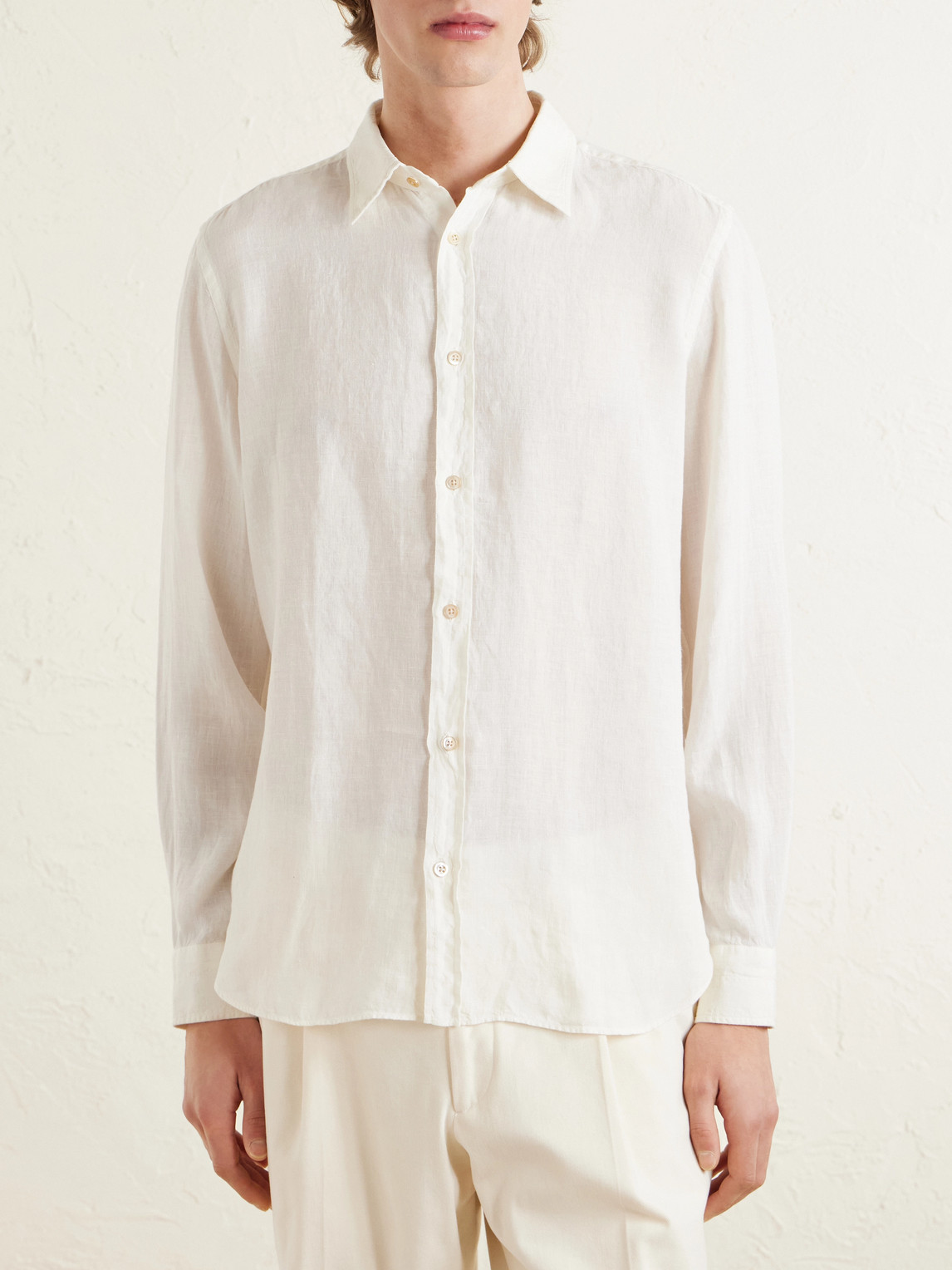  Boglioli - Linen Shirt - Men - White - Eu 38 