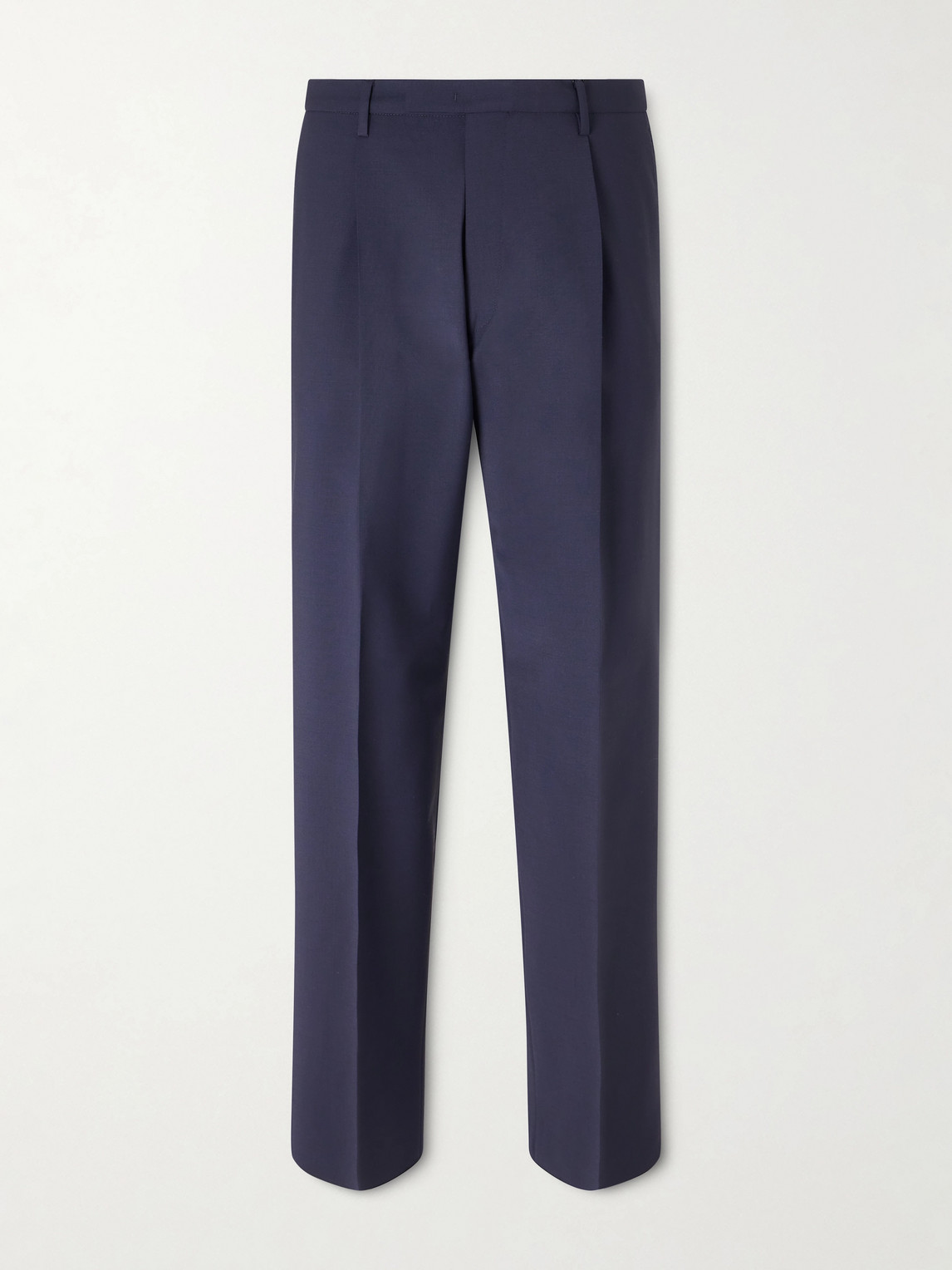 Boglioli Straight-Leg Pleated Wool-Blend Trousers - Men