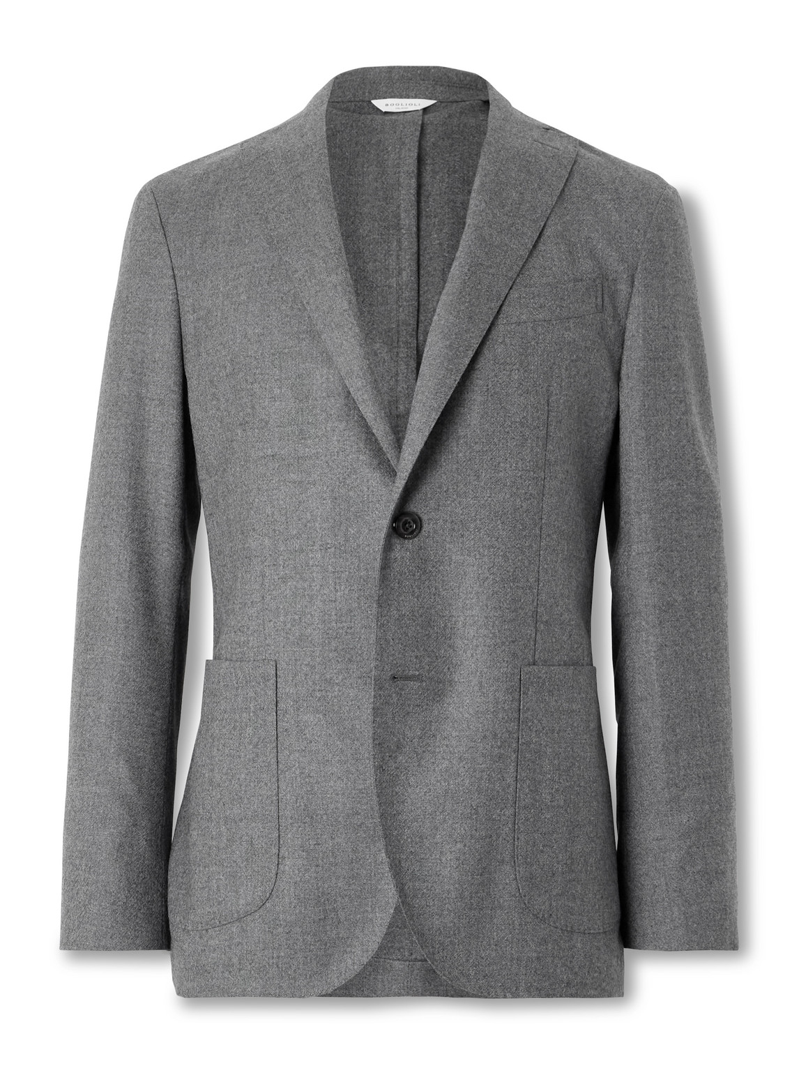 Boglioli Man Blazer Khaki Size 38 Virgin Wool In Gray