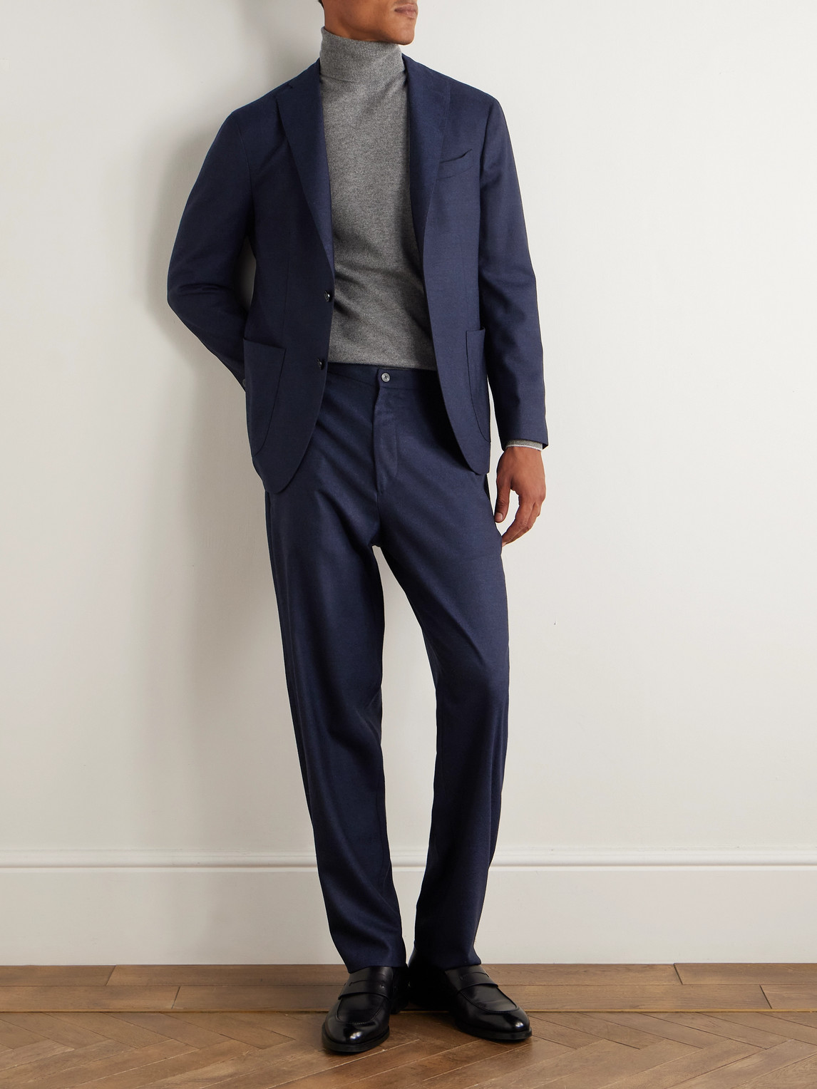 Boglioli Virgin Wool Suit Jacket In Blue