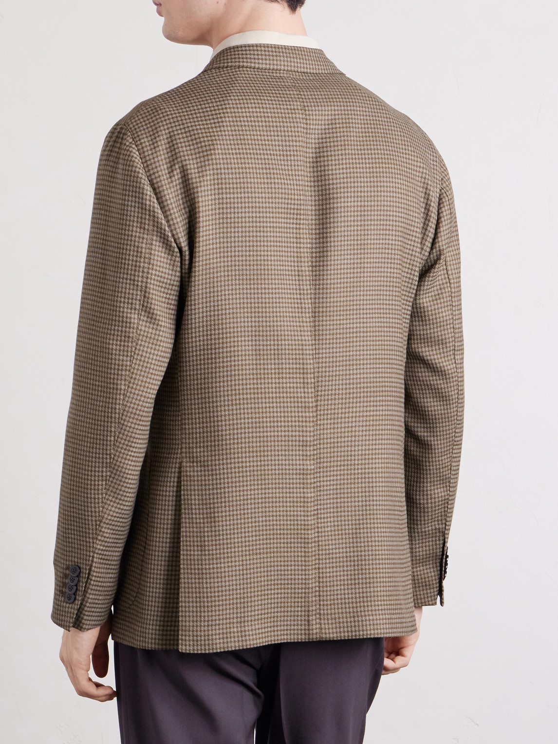  Boglioli - Houndstooth Virgin Wool-blend Blazer - Men - Brown - It 48 