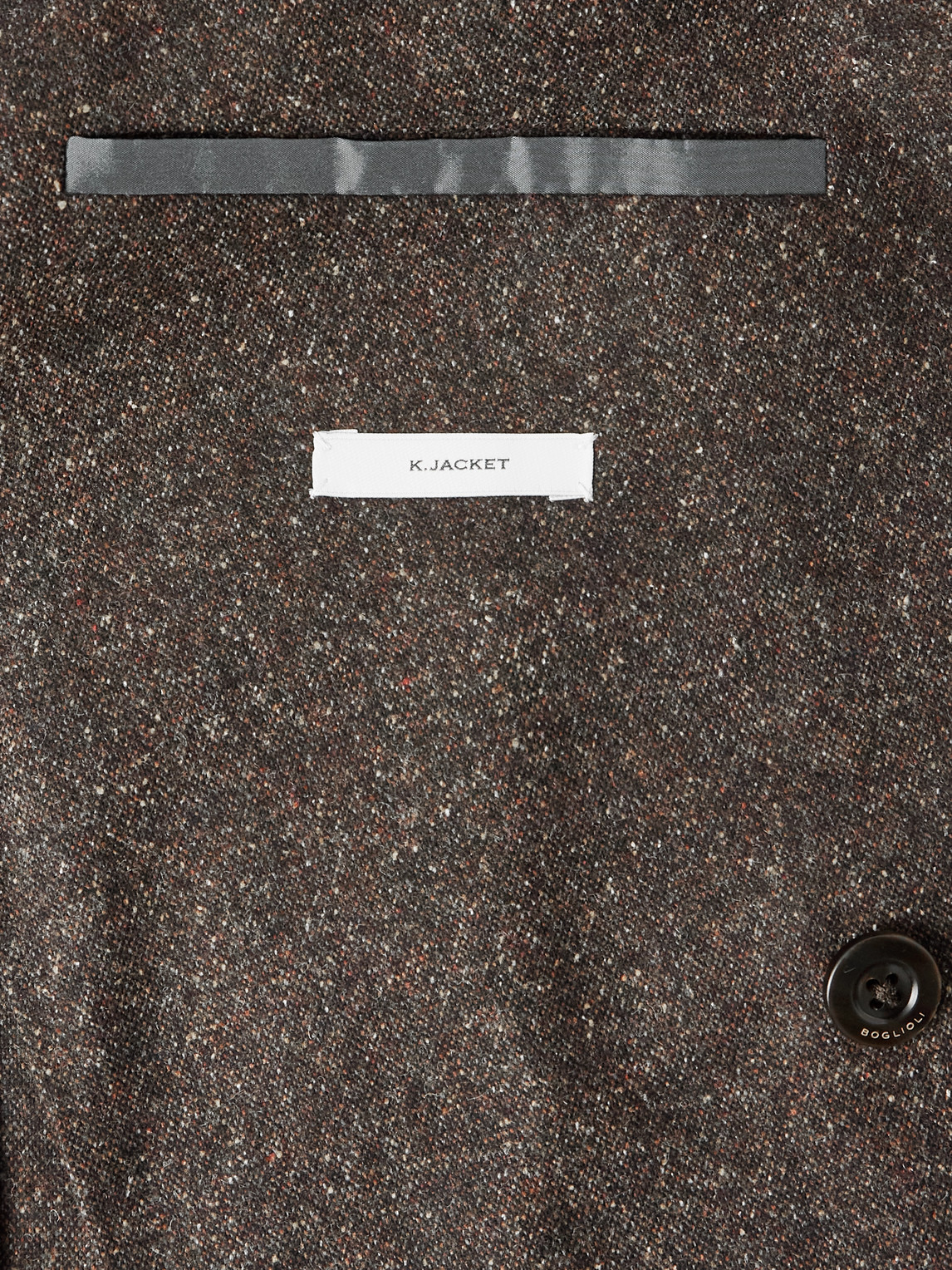 Boglioli Double-breasted Virgin Wool-blend Blazer In Brown