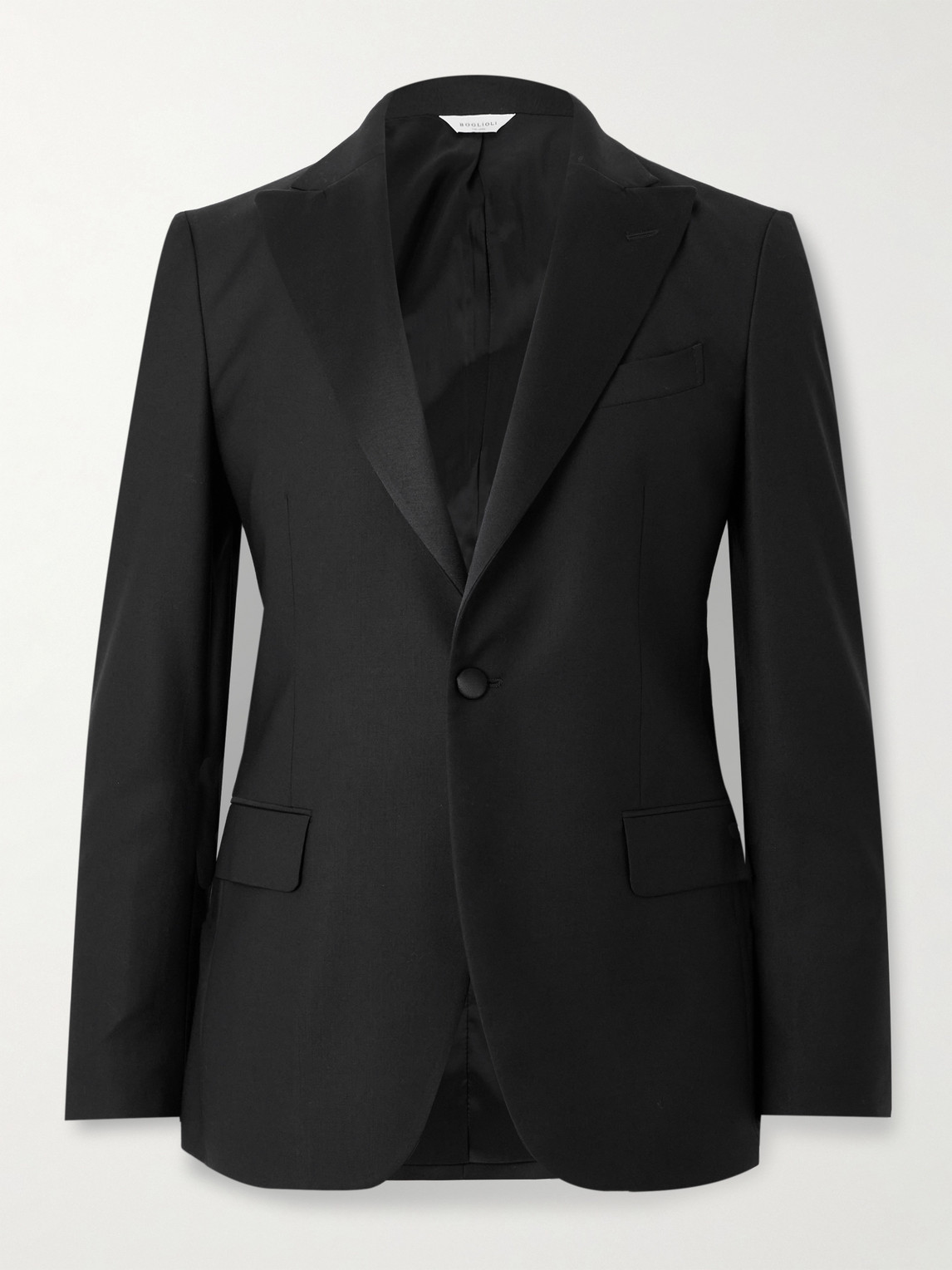 Boglioli Satin-Trimmed Virgin Wool-Blend Tuxedo Jacket - Men